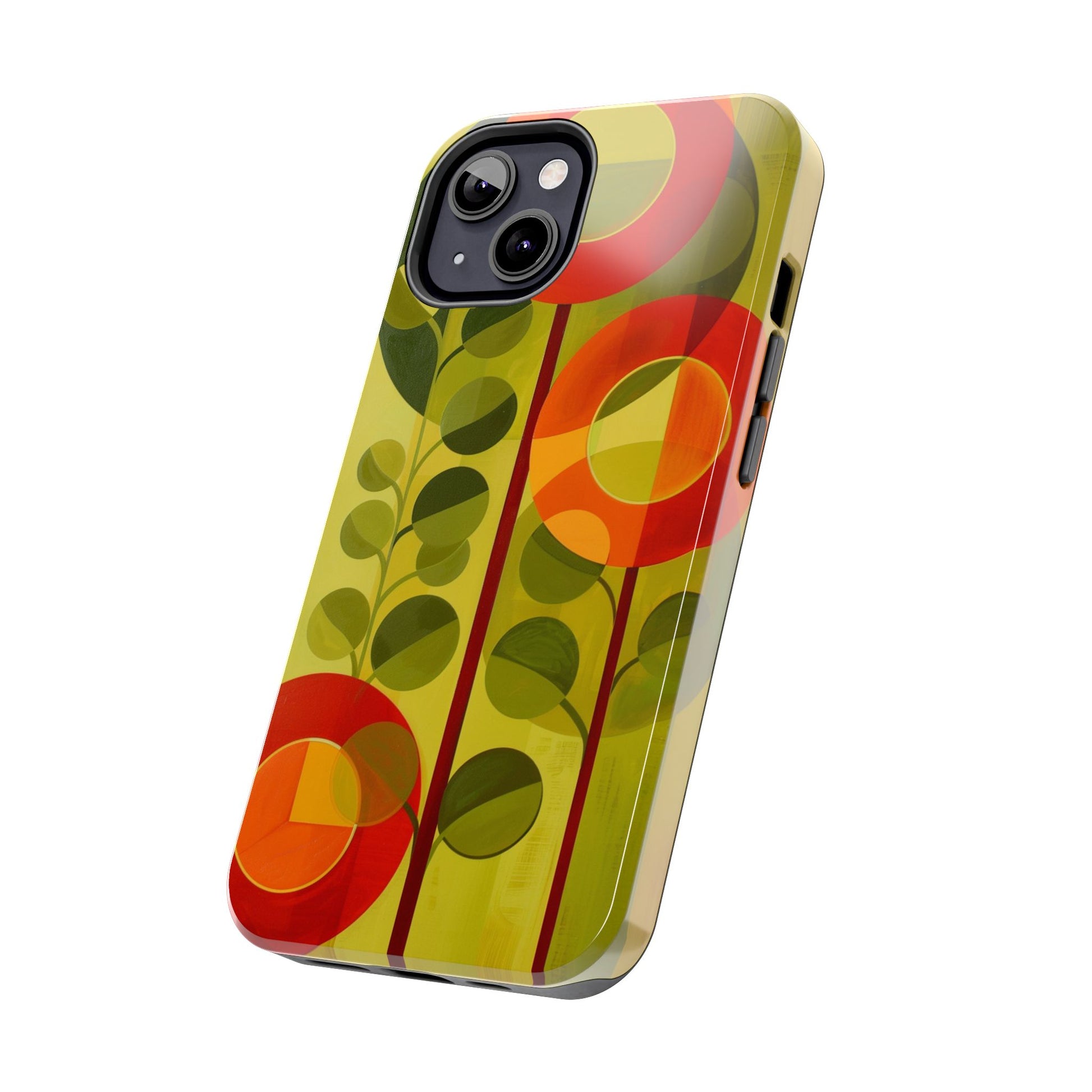 Atomic Flower Phone Case, Mid-Mod Phone Case, Artwork iPhone Case, Unique Floral Pattern Phone Case, Art Deco, Minimalist, Tough Iphone Case