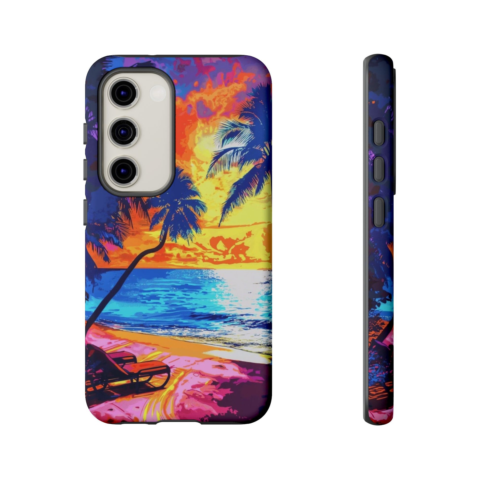 Sunset Bliss: Lisa Frank Style Android Phone Case
