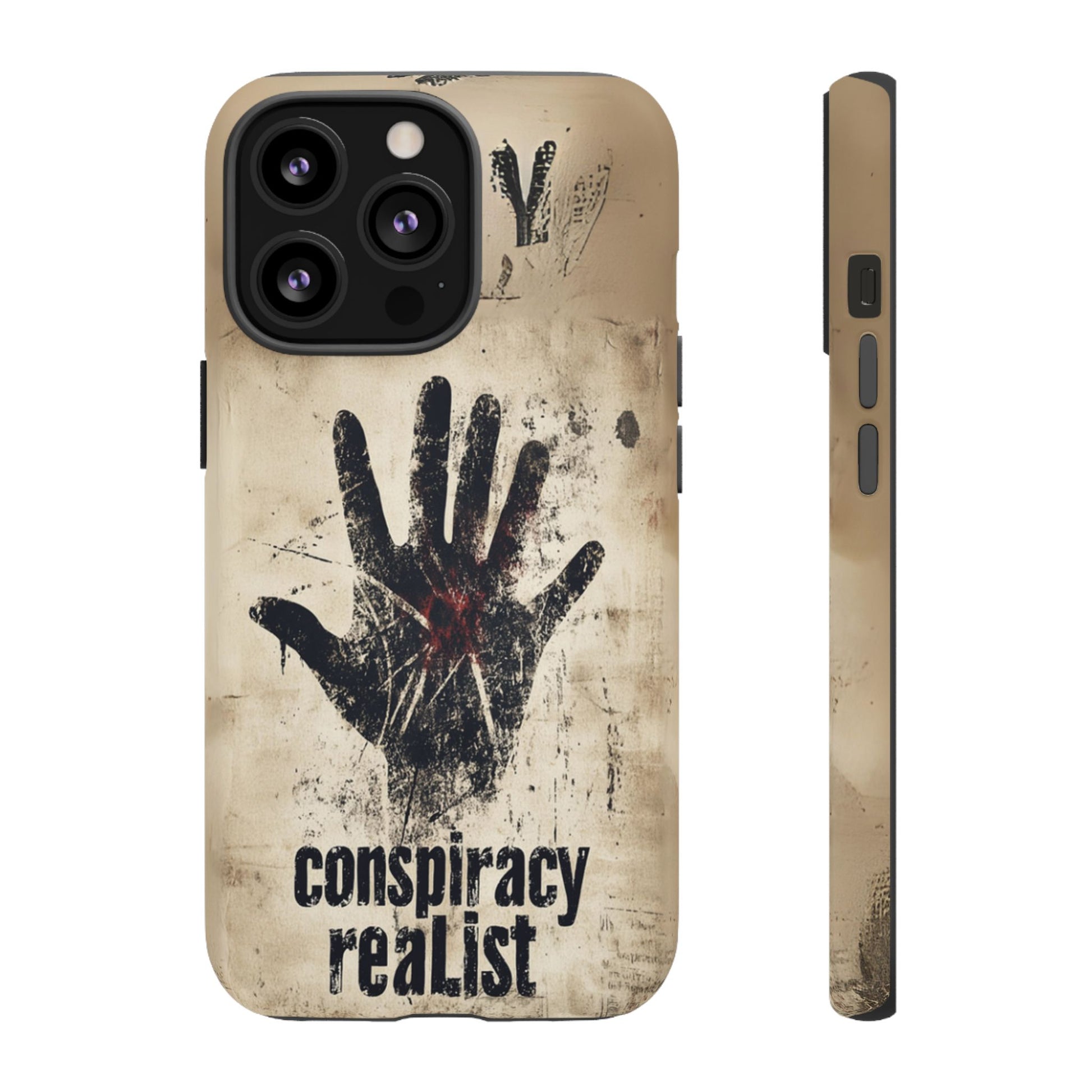 Conspiracy Theories Paranormal Mystery UFO X-Files Inspired Ghostly Hand Conspiracy Realist Cryptid iPhone 13 14 15 16 Pro Max Galaxy Pixel