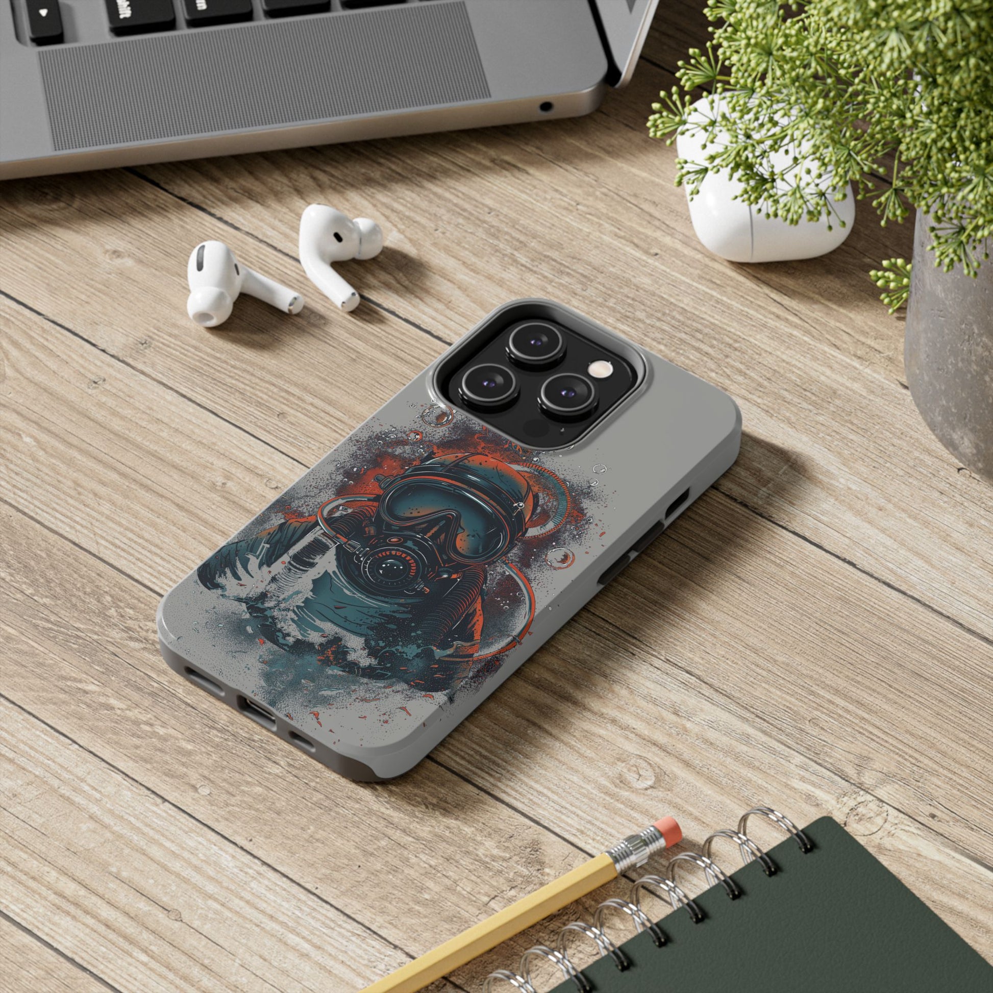 Light Custom iPhone Case, Personalized Phone Case, SCUBA Phone Case, SCUBA Diver Case, Custom Diver Phone Case, Gift for SCUBA Diver