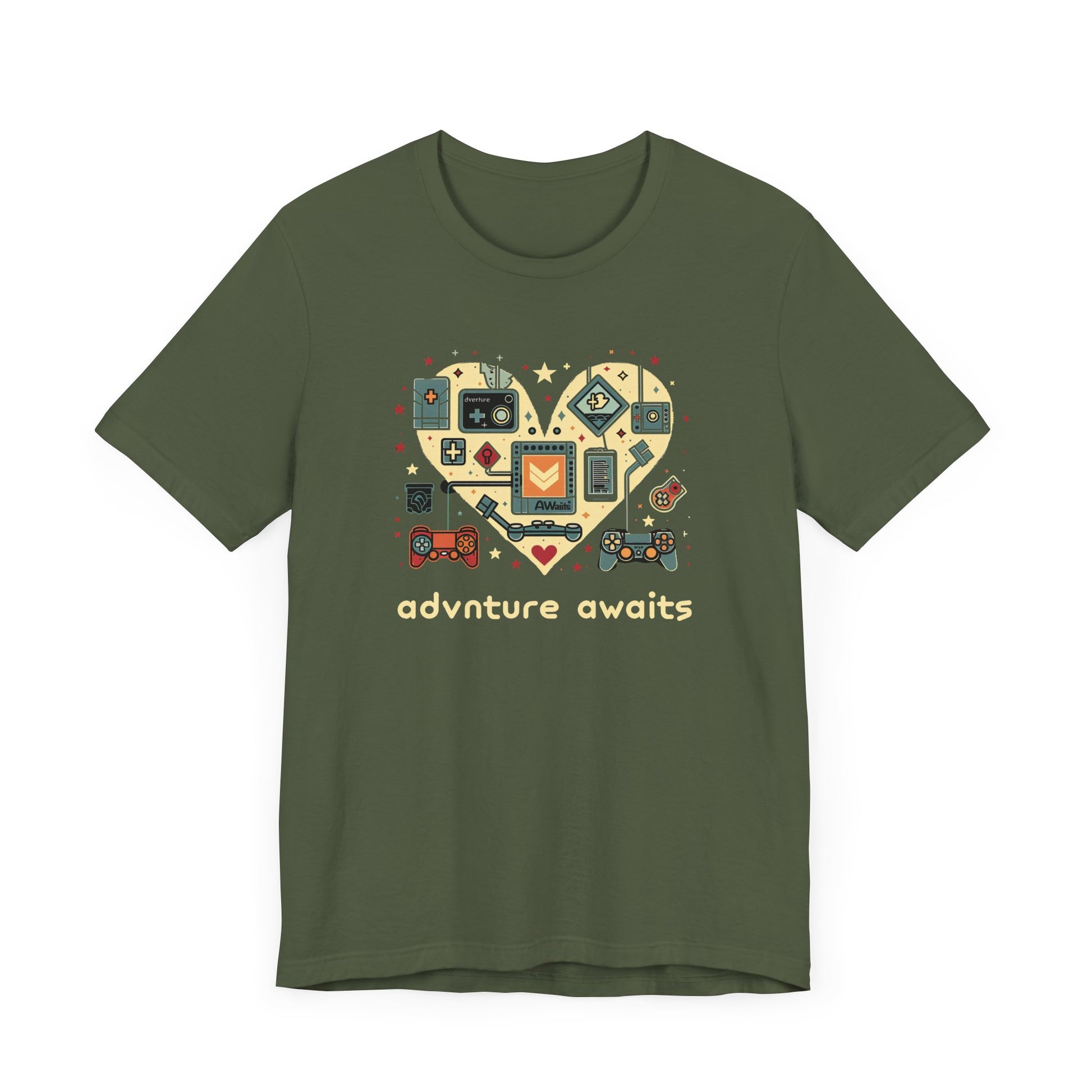 Geeky Gamer Tee, Game Night Shirt, Playful Retro Game Night Shirt, Adventure Awaits, Perfect Gamer Gift, Adventure Awaits Shirt