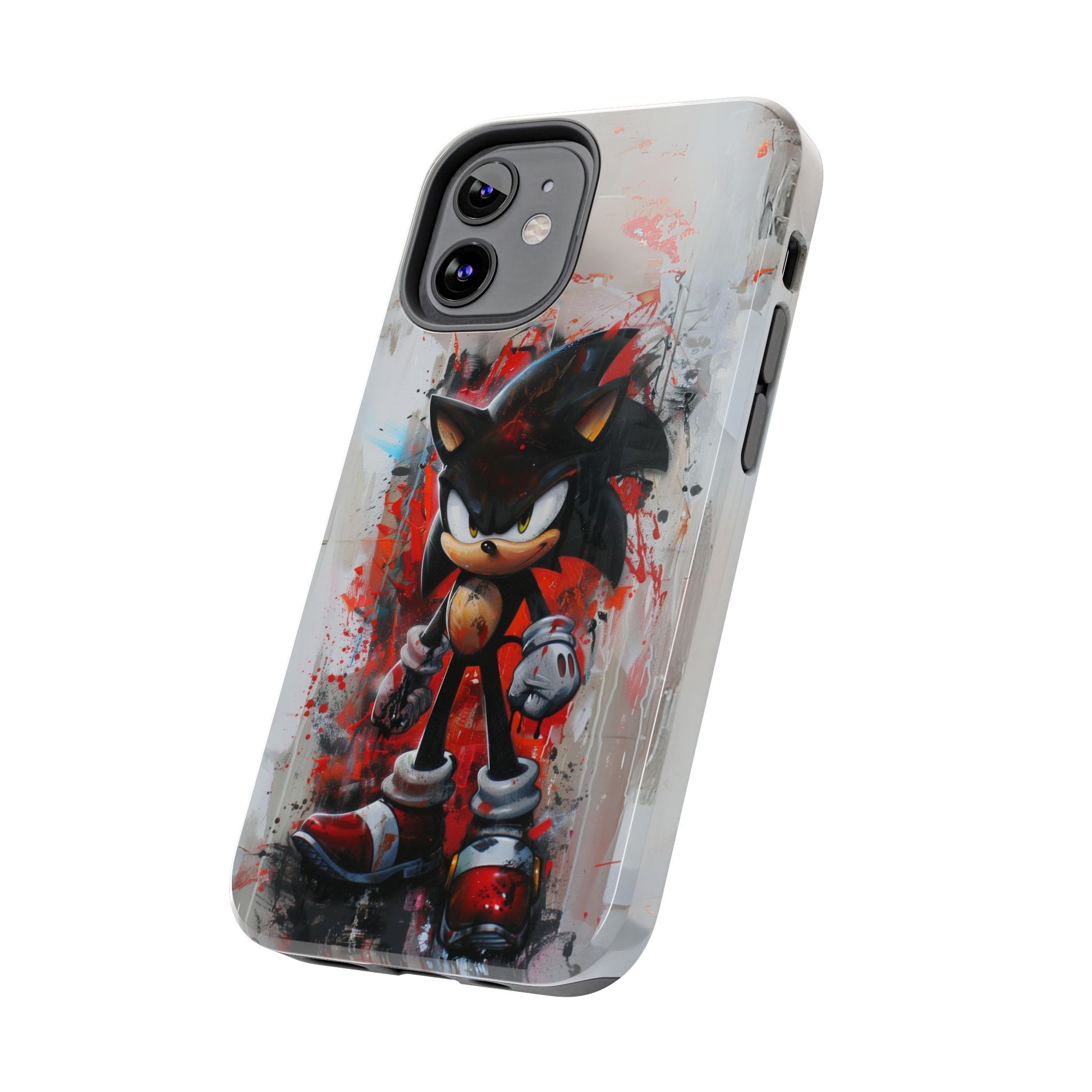 Shadow the Hedgehog Inspired Phone Case, Durable iPhone Case, Perfect Gamer Gift, SEGA, Sonic the Hedgehog, Tails, Shadow, iPhone 12