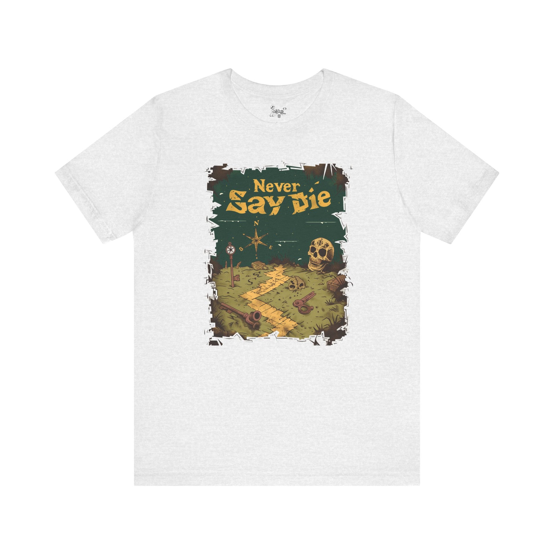 The Goonies Inspired Never Say Die Treasure Hunt Shirt Pirate Map Graphic Tee Retro Movie Shirt 80s Movie Lovers