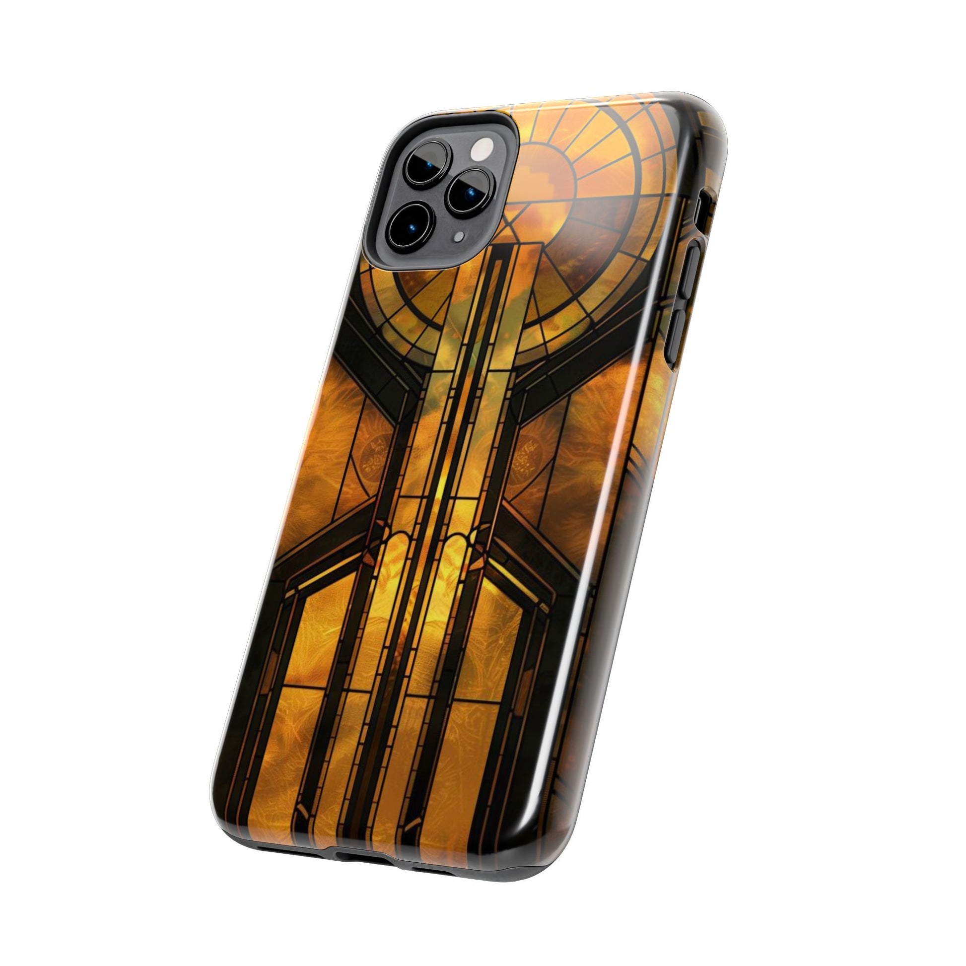 Durable Noir Art Deco Golden Design iPhone Cover - Stylish and Protective Phone Case on Etsy - Art Deco Gift