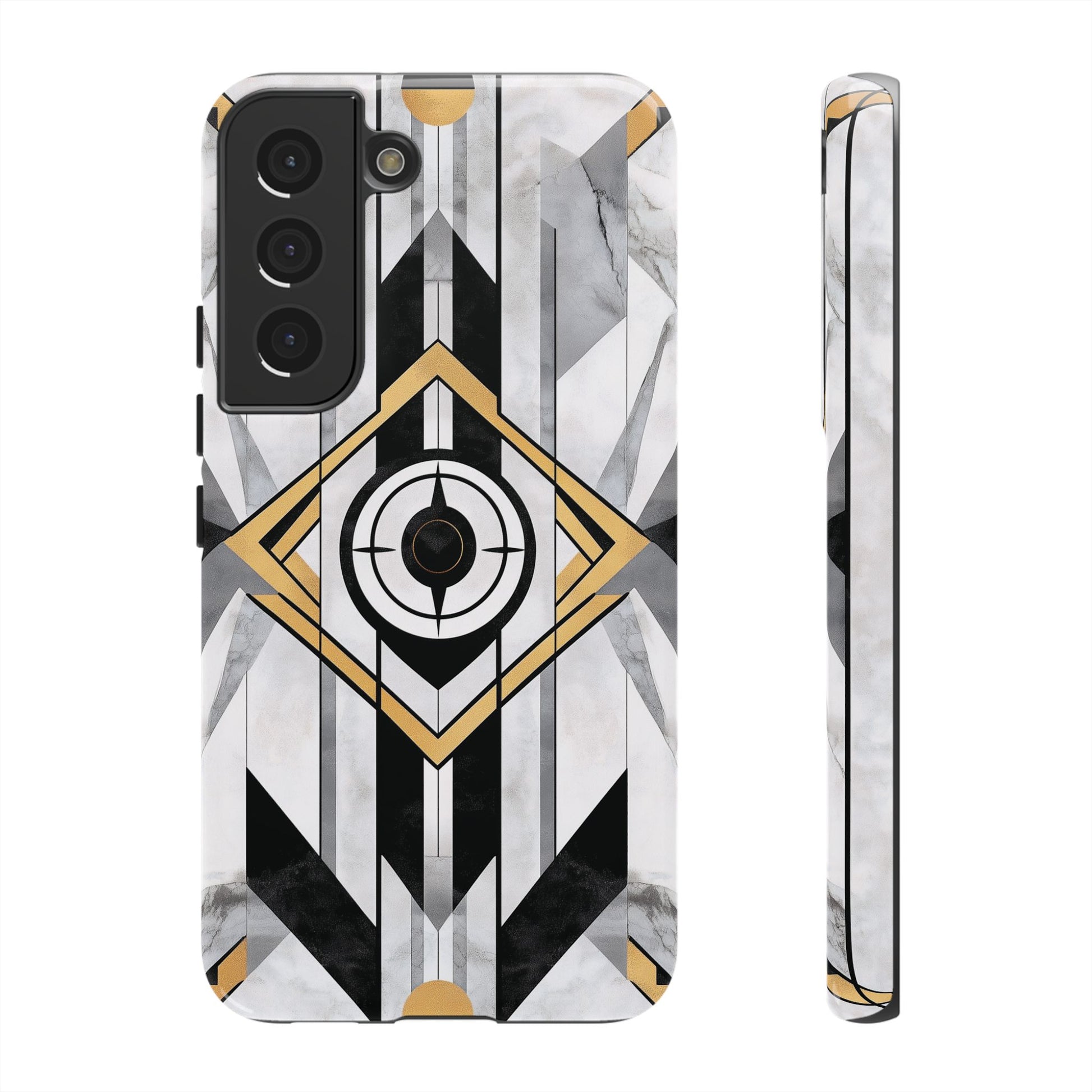 Frank Lloyd Wright Inspired White Phone Case Geometric Stained Glass Art Deco Great Gatsby 13 14 15 16 iPhone Pro Max Galaxy Pixel