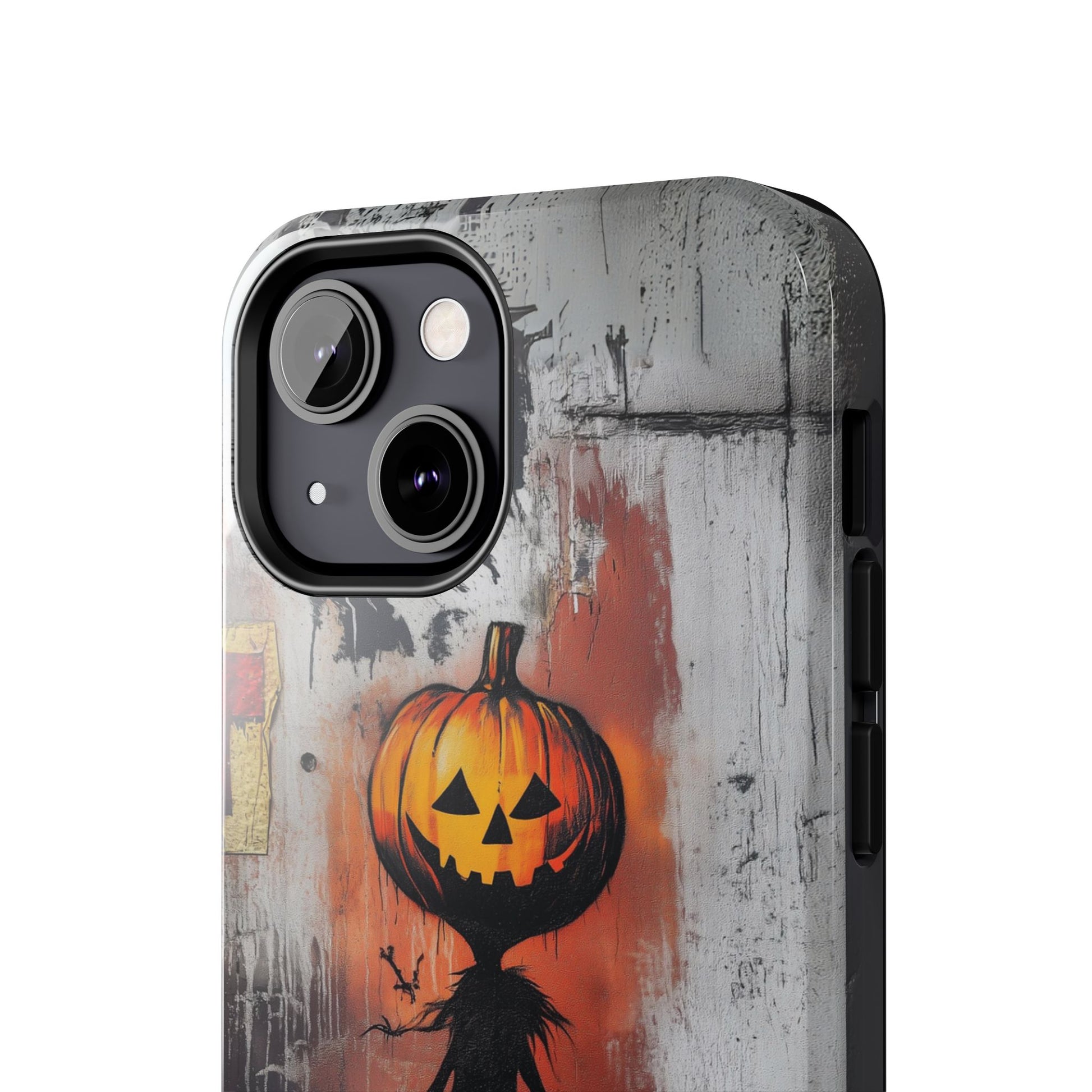 Halloween Pumpkin Wednesday Fall Artistic Gothic Dark Academia Street Art Urban Graffiti Phone Case Street iPhone 15 Pro Max Samsung Galaxy