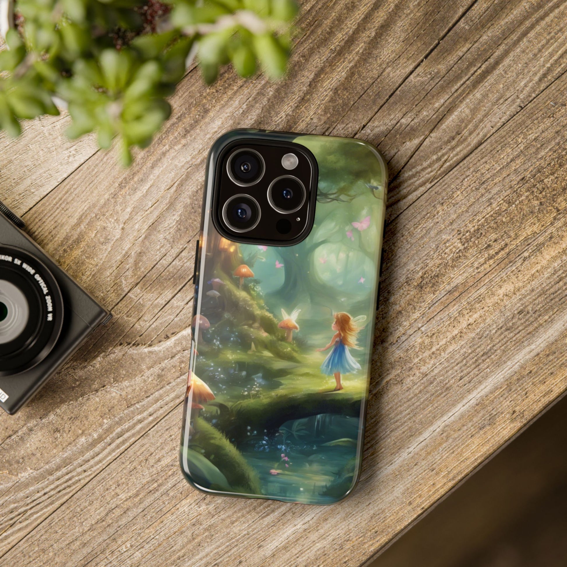 Enchanting Fairy Forest Phone Case Fae Trees Legend Garden Fern Gulley ACOTAR Magic Fantasy Dragons iPhone 13 14 15 16 Pro Max Samsung Pixel