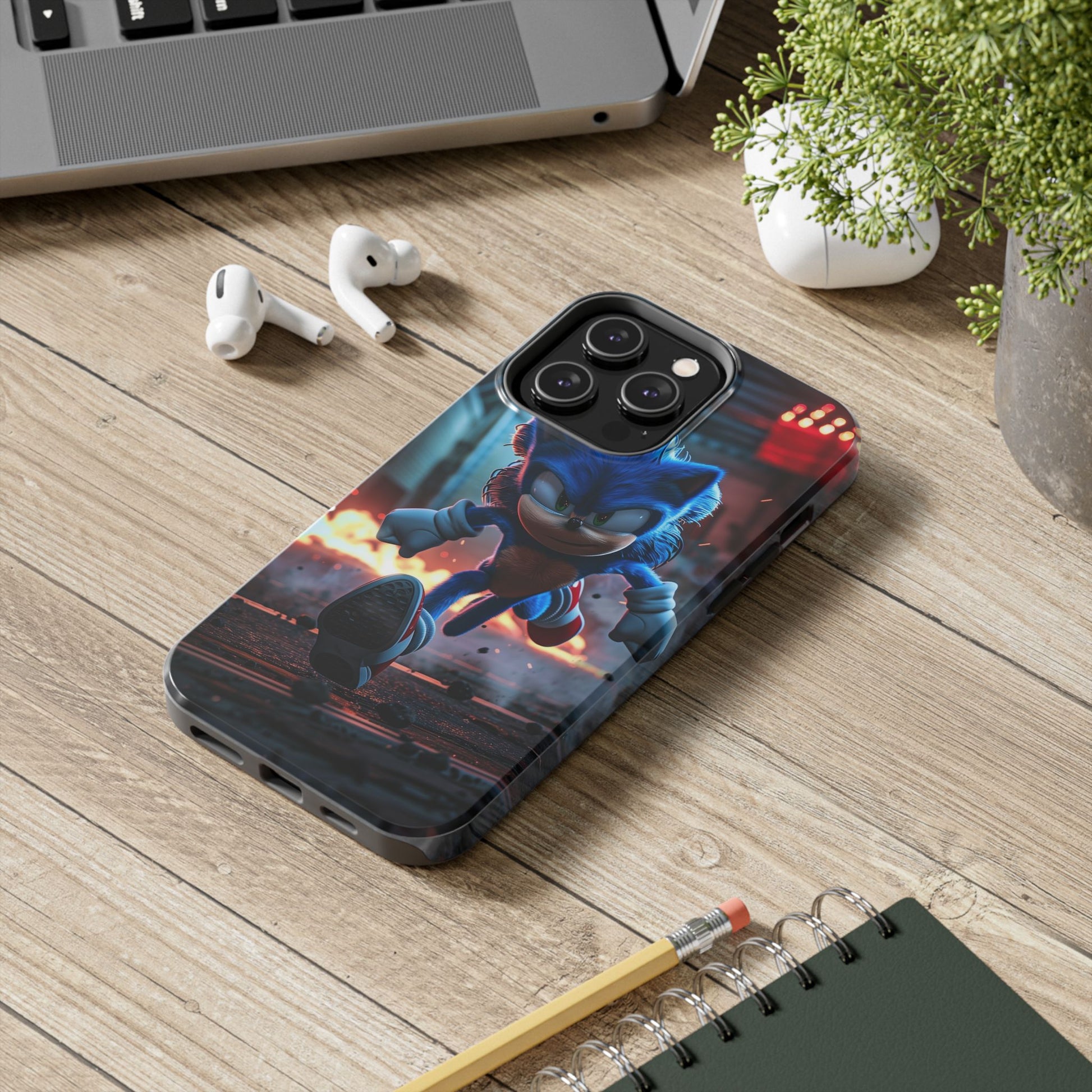 Durable Sonic Phone Case - Protective Sonic the Hedgehog Design - Tough Mobile Cover - Fun Video Game Phone Accessory