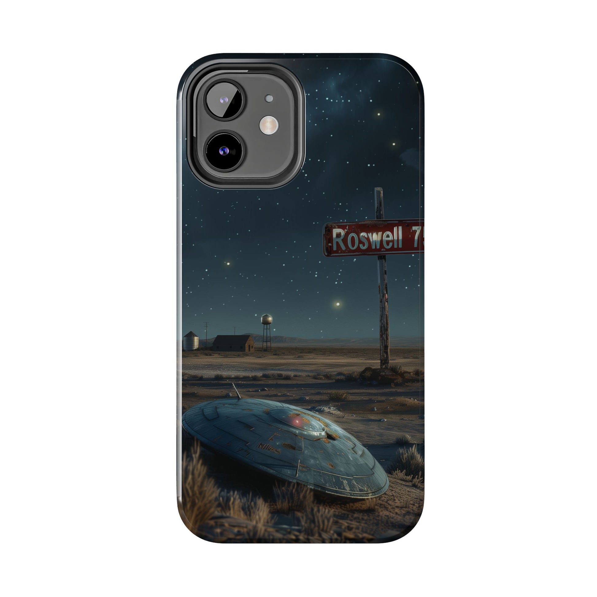 UFO Crash Roswell Phone Case Roswell Incident Alien Invasion Extraterrestrial Area 51 Alien Autopsy Cryptozoology 13 14 15 iPhone Pro Max