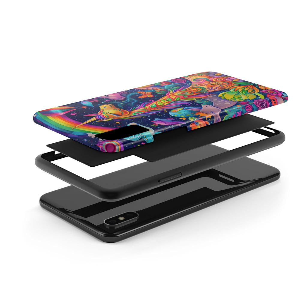 Lisa Frank Inspired Phone Case | Magical Animals & Rainbows Cover, Giraffe, Unicorn iphone case