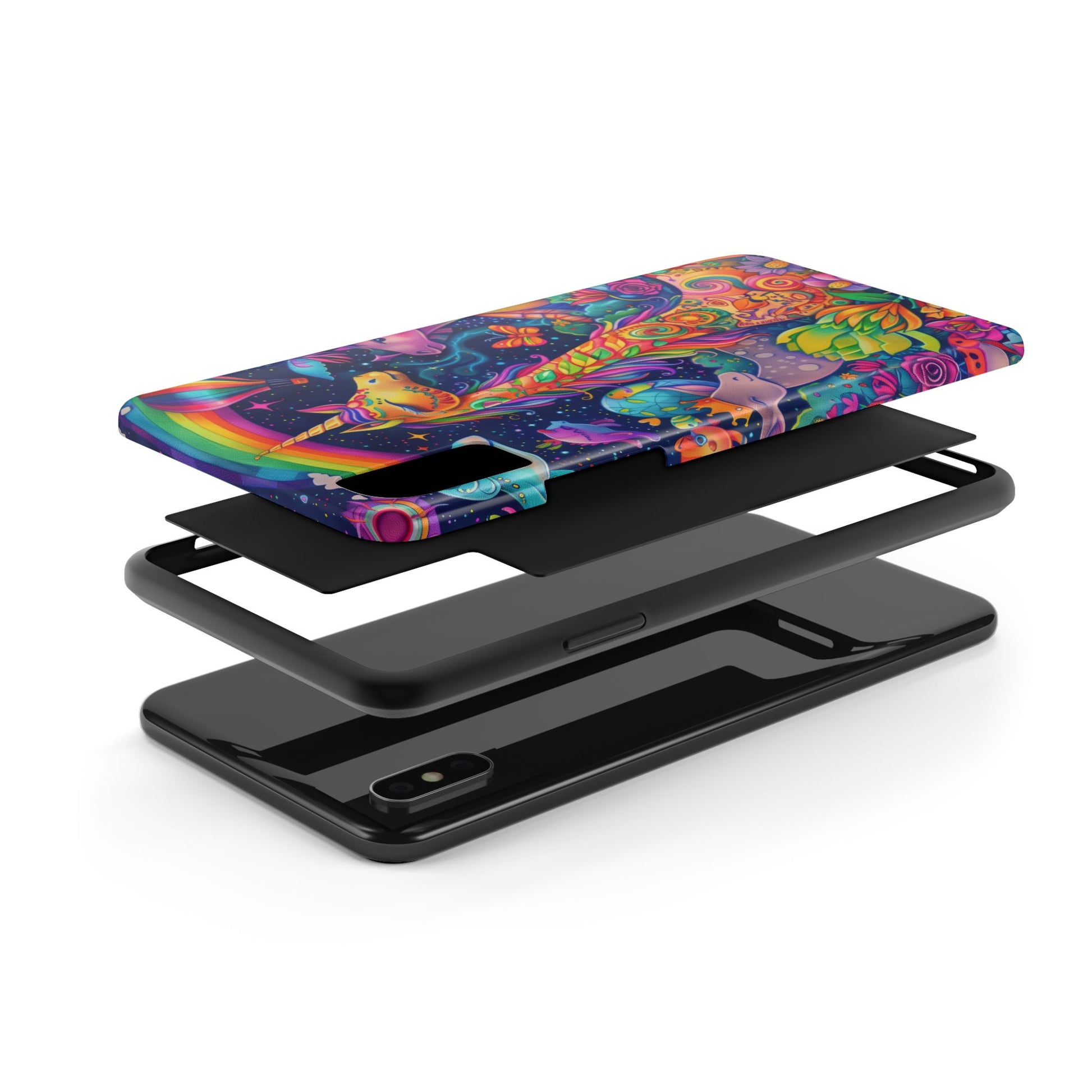 Lisa Frank Inspired Phone Case | Magical Animals & Rainbows Cover, Giraffe, Unicorn iphone case