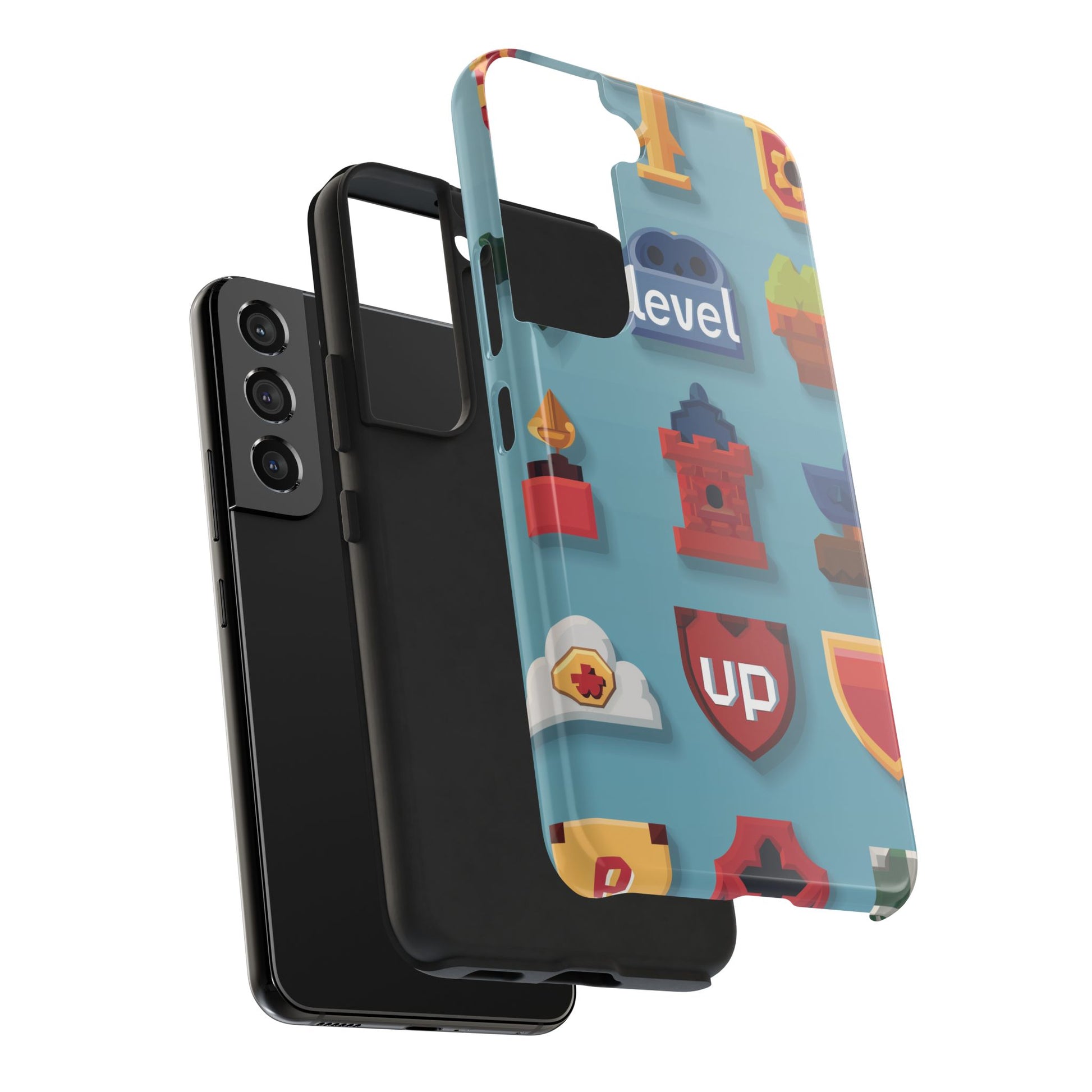 Pixel Art Video Game Level Up Phone Case, Retro Gaming Design, Geeky Gamer Phone Cover, Unique Video Game Art Accessories