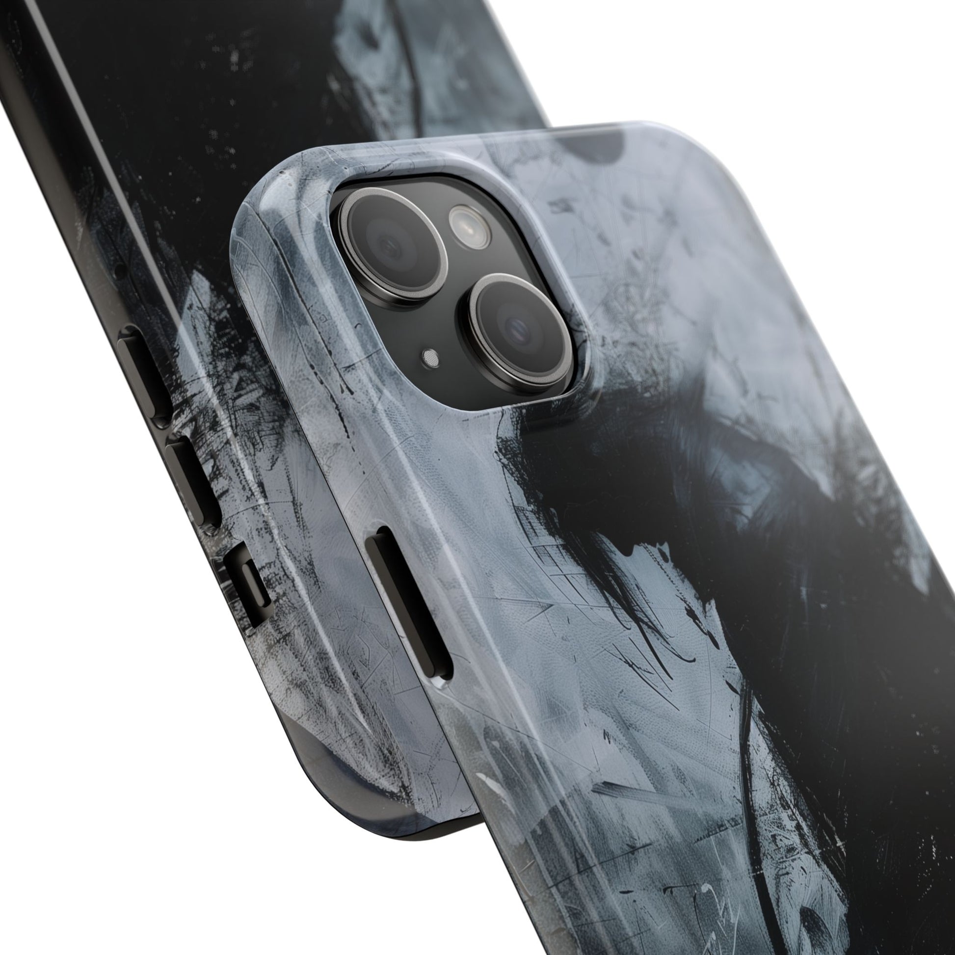 Gothic Art Phone Case Silhouette, Sandman Phone Case, Moon and Tarot Phone Case, Halloween Spooky Season, Dark Academia iPhone 15 Pro Max