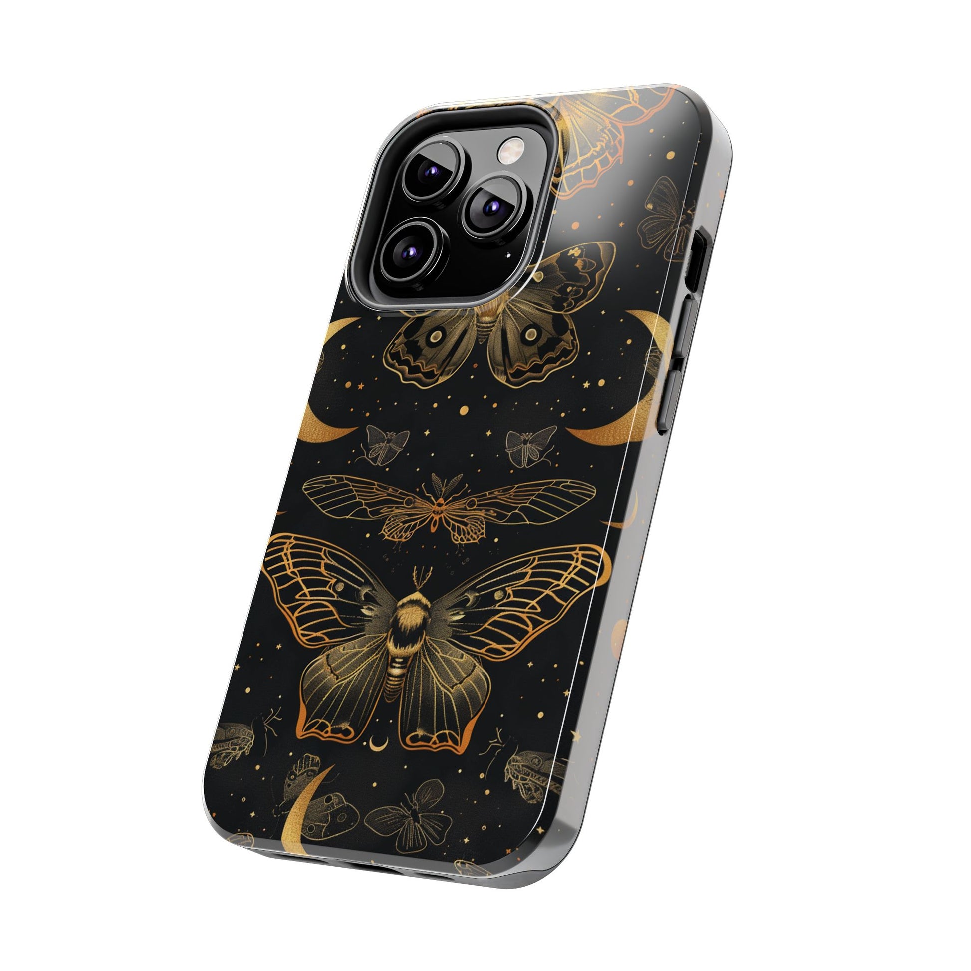 D Dark Academia Mystical Phone Case, Mystical Moth Phone Case, Vintage Magic Witchcraft iPhone Cover, Esoteric Nature Art, iPhone 15 Pro Max