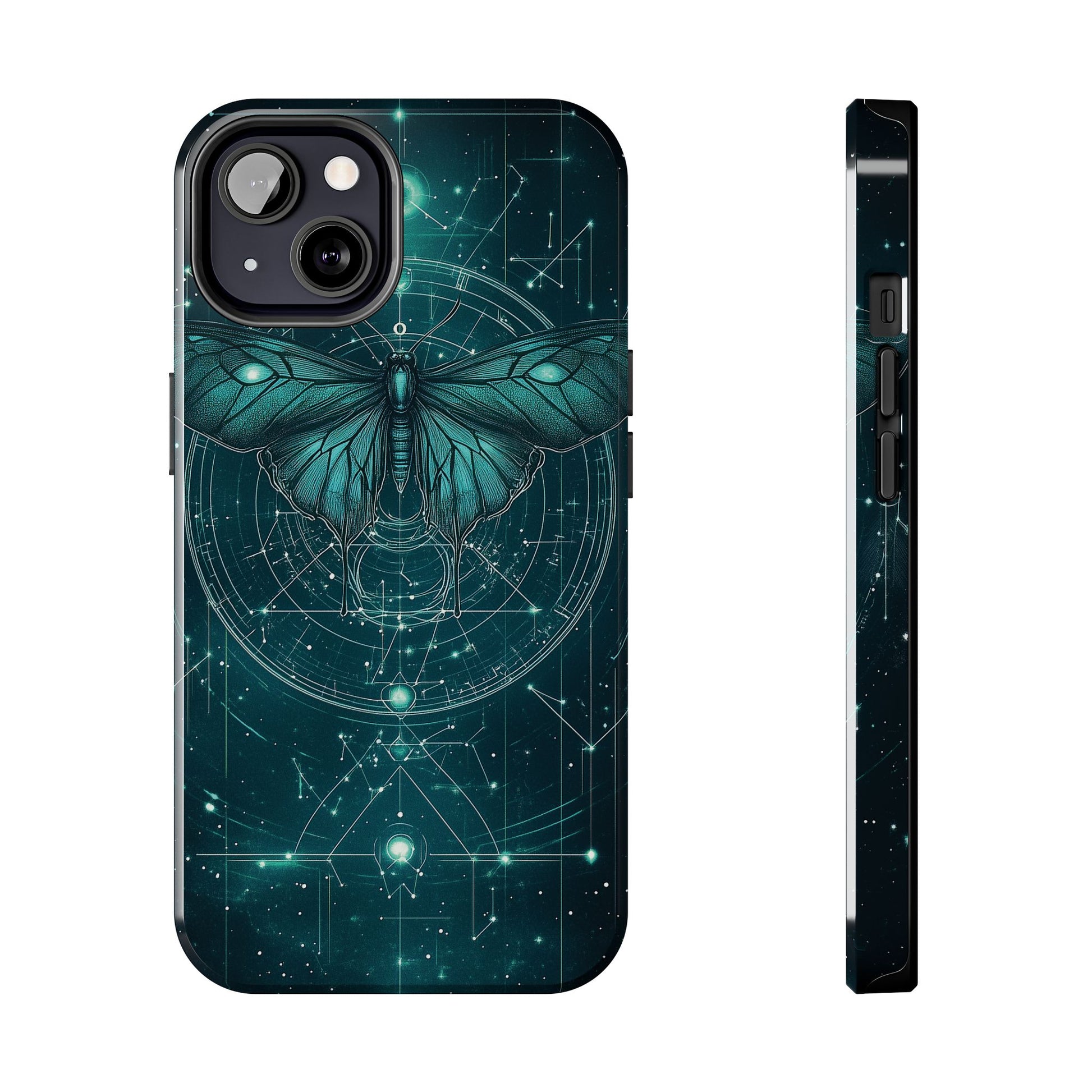 Celestial Dark Academia Phone Case, Magical Moth Vintage  Witchcraft iPhone Cover, Esoteric Nature Art, iPhone 15 Pro Max, iPhone 14 Pro