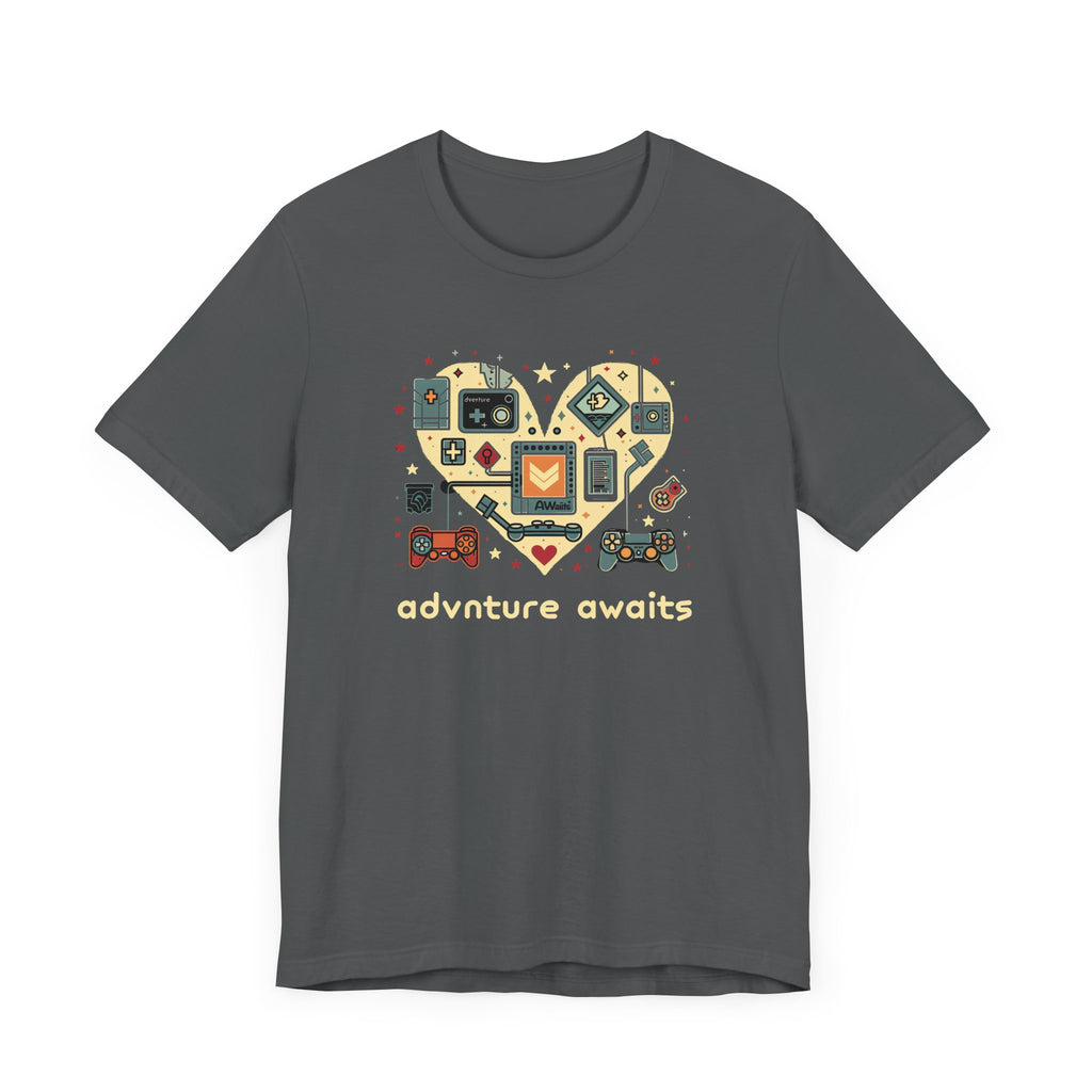 Geeky Gamer Tee, Game Night Shirt, Playful Retro Game Night Shirt, Adventure Awaits, Perfect Gamer Gift, Adventure Awaits Shirt