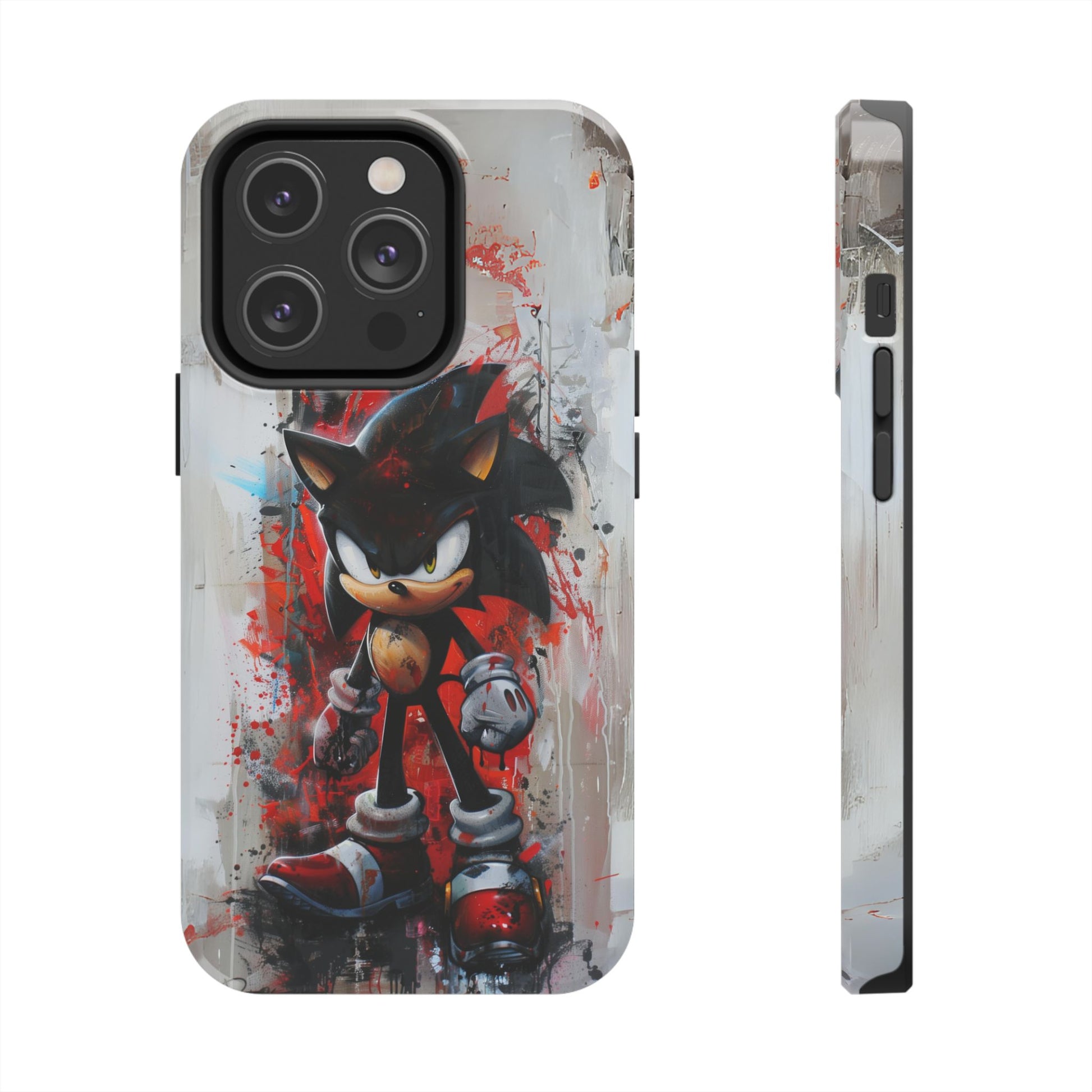 Shadow the Hedgehog Inspired Phone Case, Durable iPhone Case, Perfect Gamer Gift, SEGA, Sonic the Hedgehog, Tails, Shadow, iPhone 12