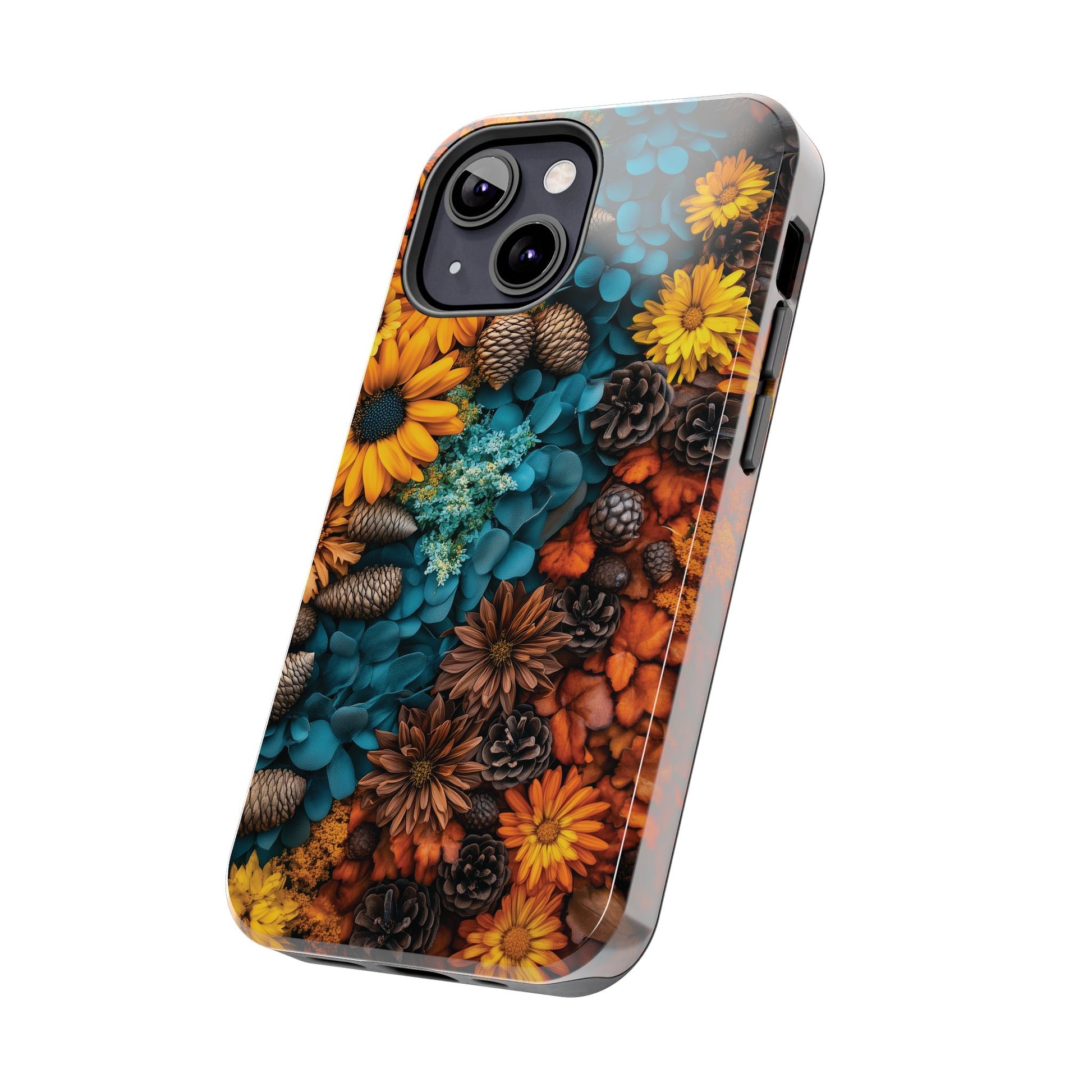 Autumn Vibrant Colors Phone CaseFall Cottagecore Dried Flowers Fall Sunflowers iPhone 15 Pro Max Samsung Galaxy