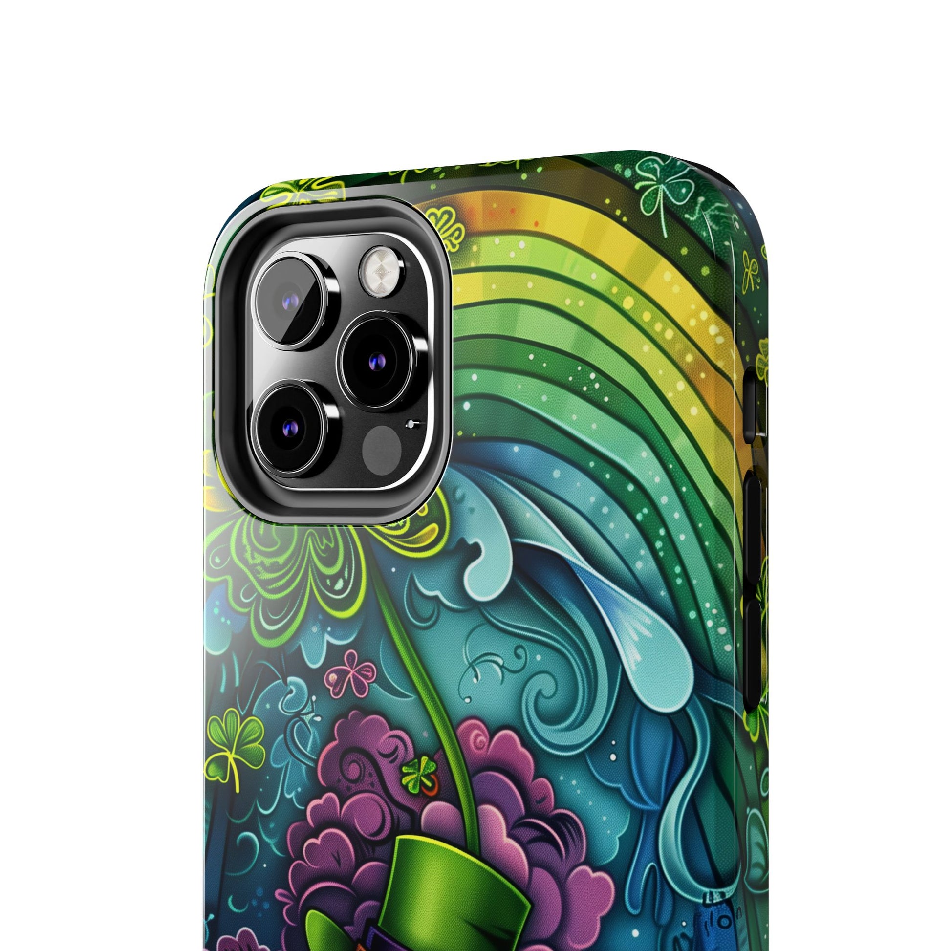 St. Patrick's Day Lucky Phone Case, Green Shamrock Protective Cover, Durable Irish Luck Phone Accessory, Holiday Gift Idea