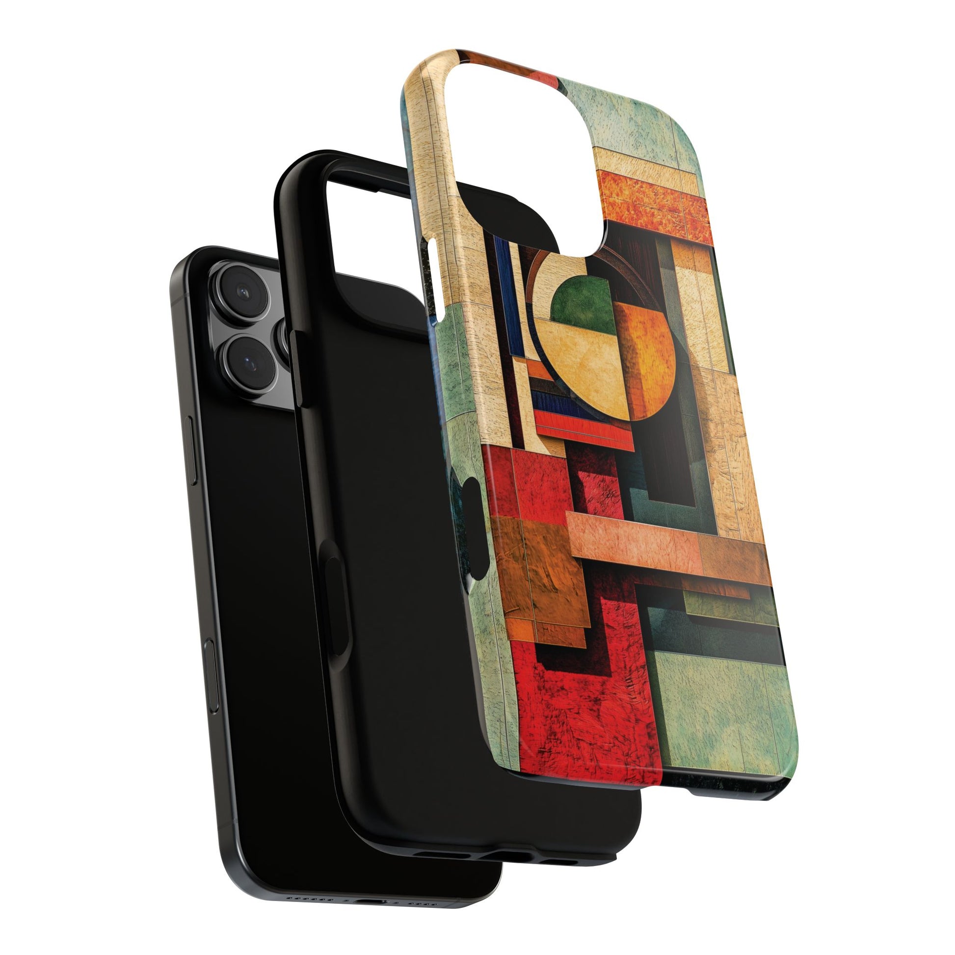 Tan Prairie Style Frank Lloyd Wright Usonian Phone Case Geometric Stained Glass Art Deco Marble Gold 13 14 15 16 iPhone Pro Max Galaxy Pixel