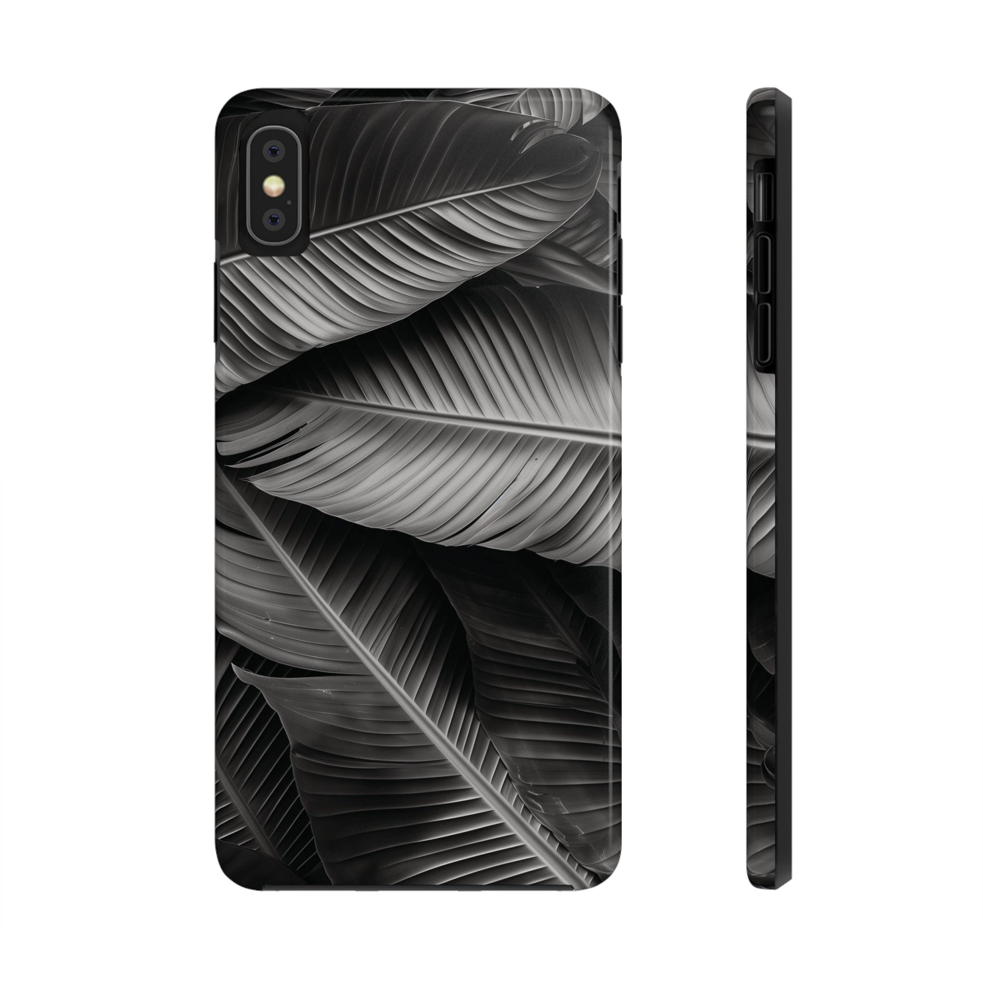 Custom Palm Leaf Phone Case, Palm Tree Phone Case, Tropical Leaf Design, Summer iPhone Cover, Black and White iPhone Case, iPhone 15 Pro Max