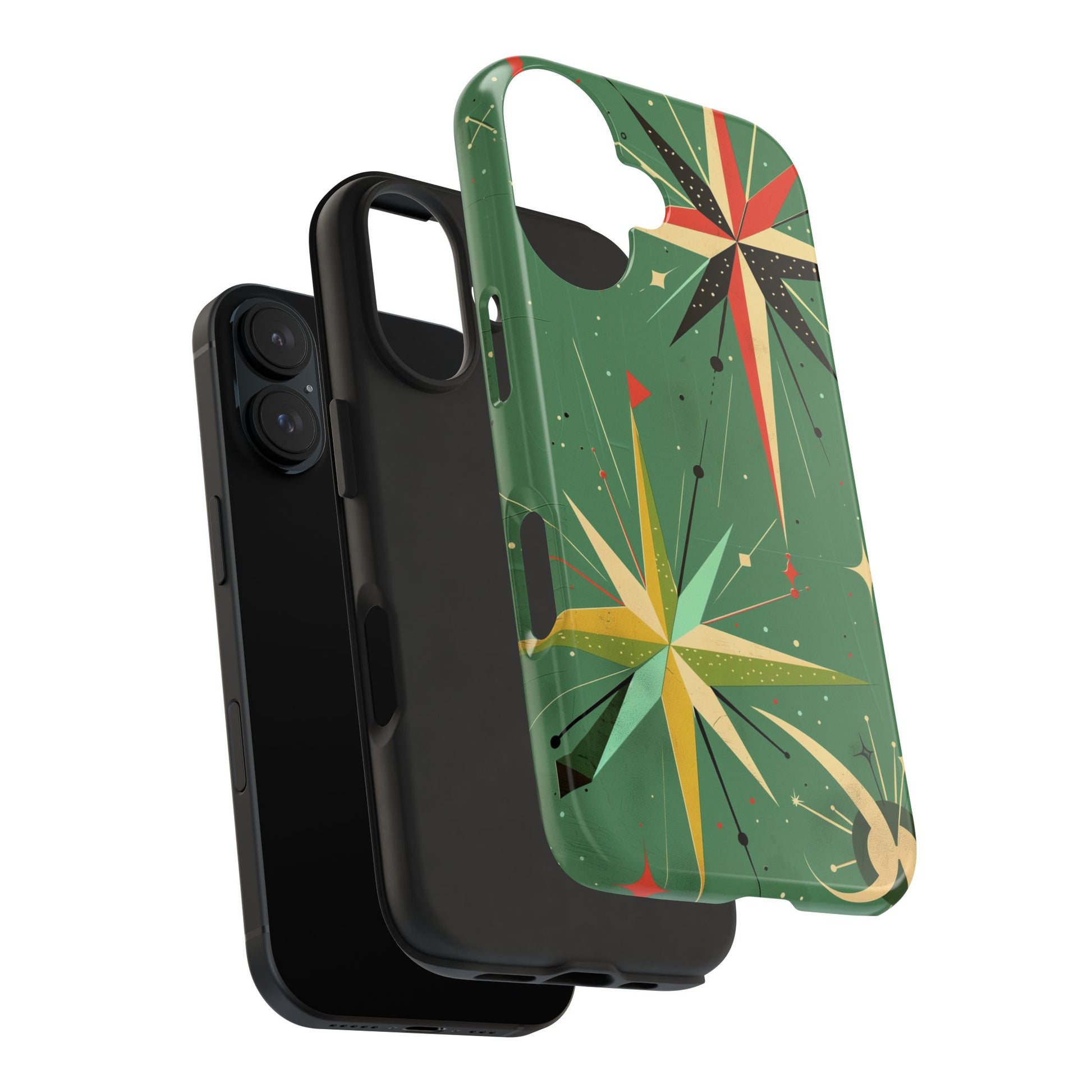 Mid Century Modern Star Design Phone Case, Earth Tone Colors, Retro Style Smartphone Cover, Vintage Phone Case, iPhone 14 Case, Apple iPhone