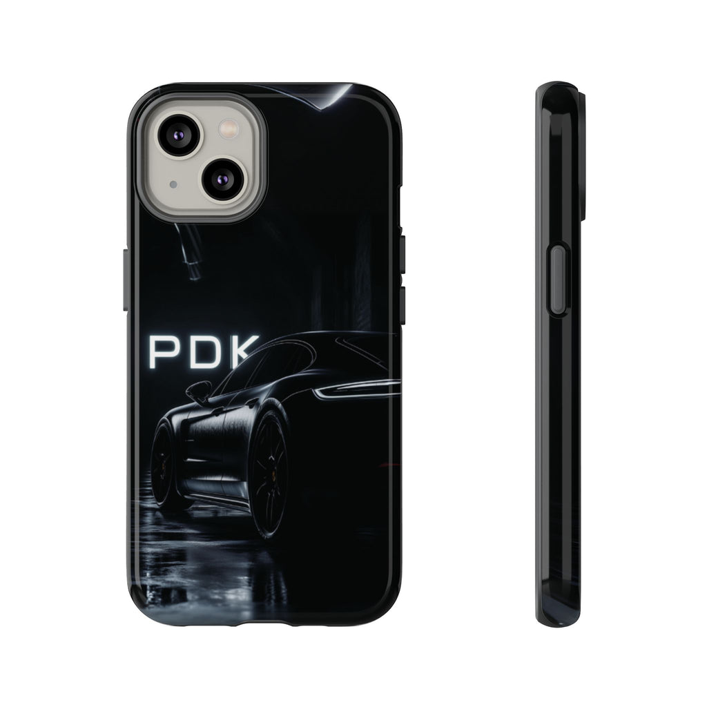 German Super Sports Car Phone Case Car Lover Gift Inspired Neon Sign Font iPhone 13 14 15 16 Pro Max Double Clutch Granny Shifting