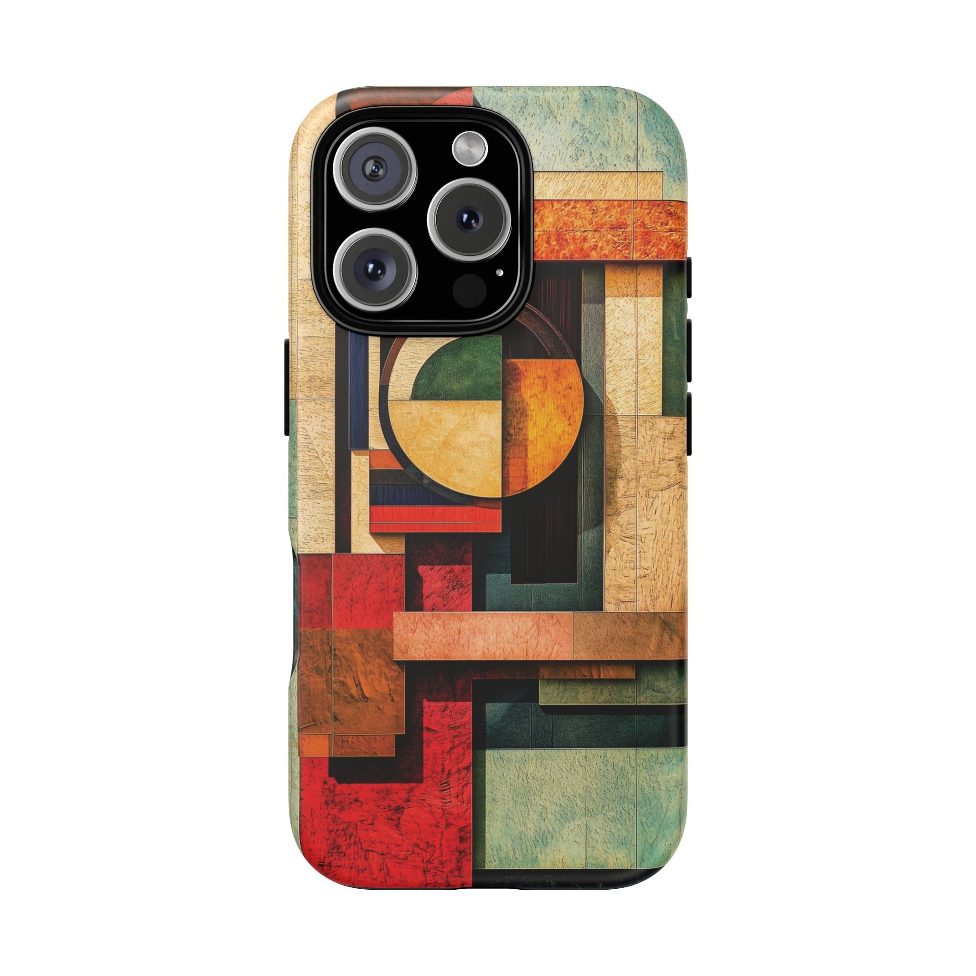 Tan Prairie Style Frank Lloyd Wright Usonian Phone Case Geometric Stained Glass Art Deco Marble Gold 13 14 15 16 iPhone Pro Max Galaxy Pixel