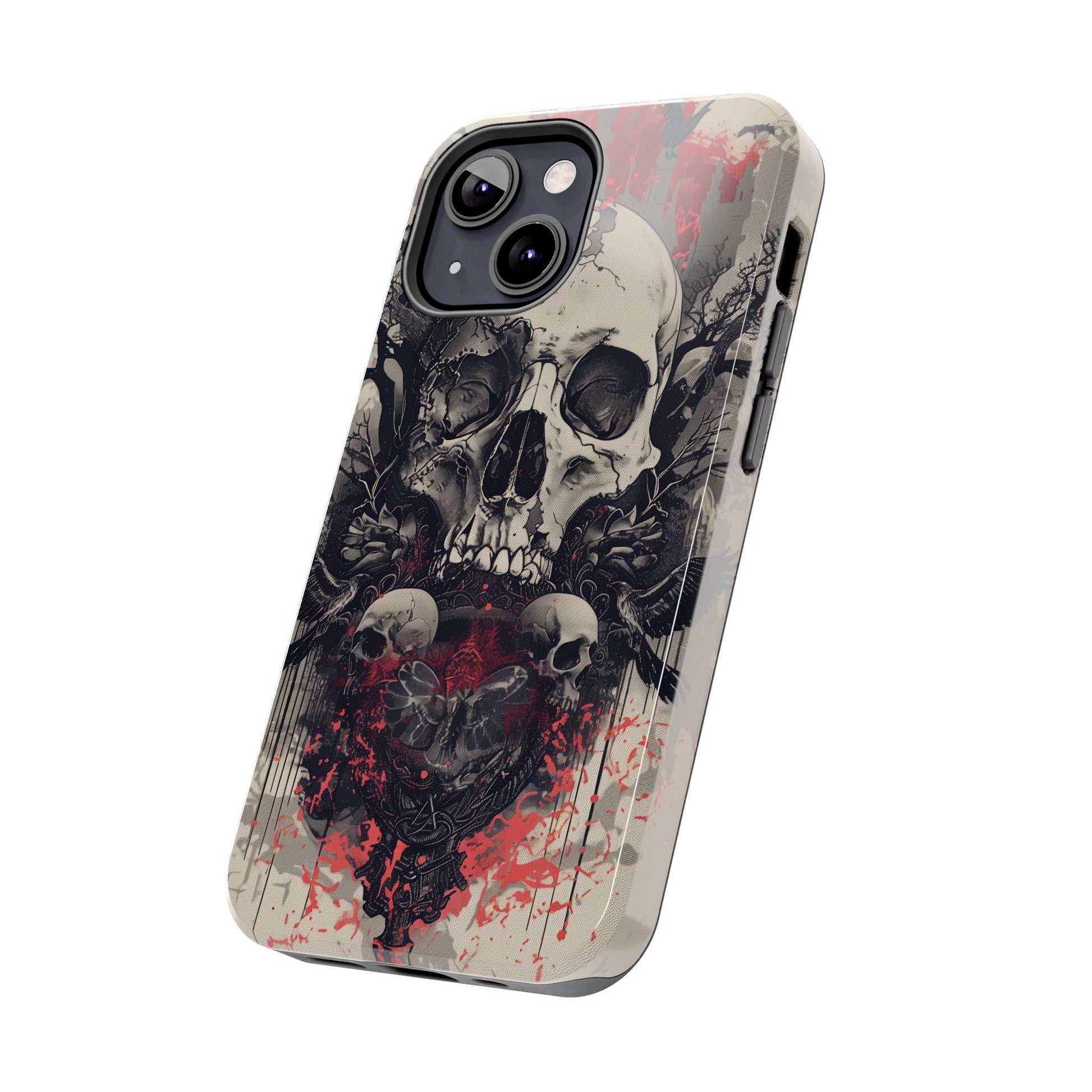 Gothic Art Phone Case Skulls and Crows, Moth Phone Case, Moon and Tarot Phone Case, Halloween Spooky Season, Dark Academia iPhone 15 Pro Max