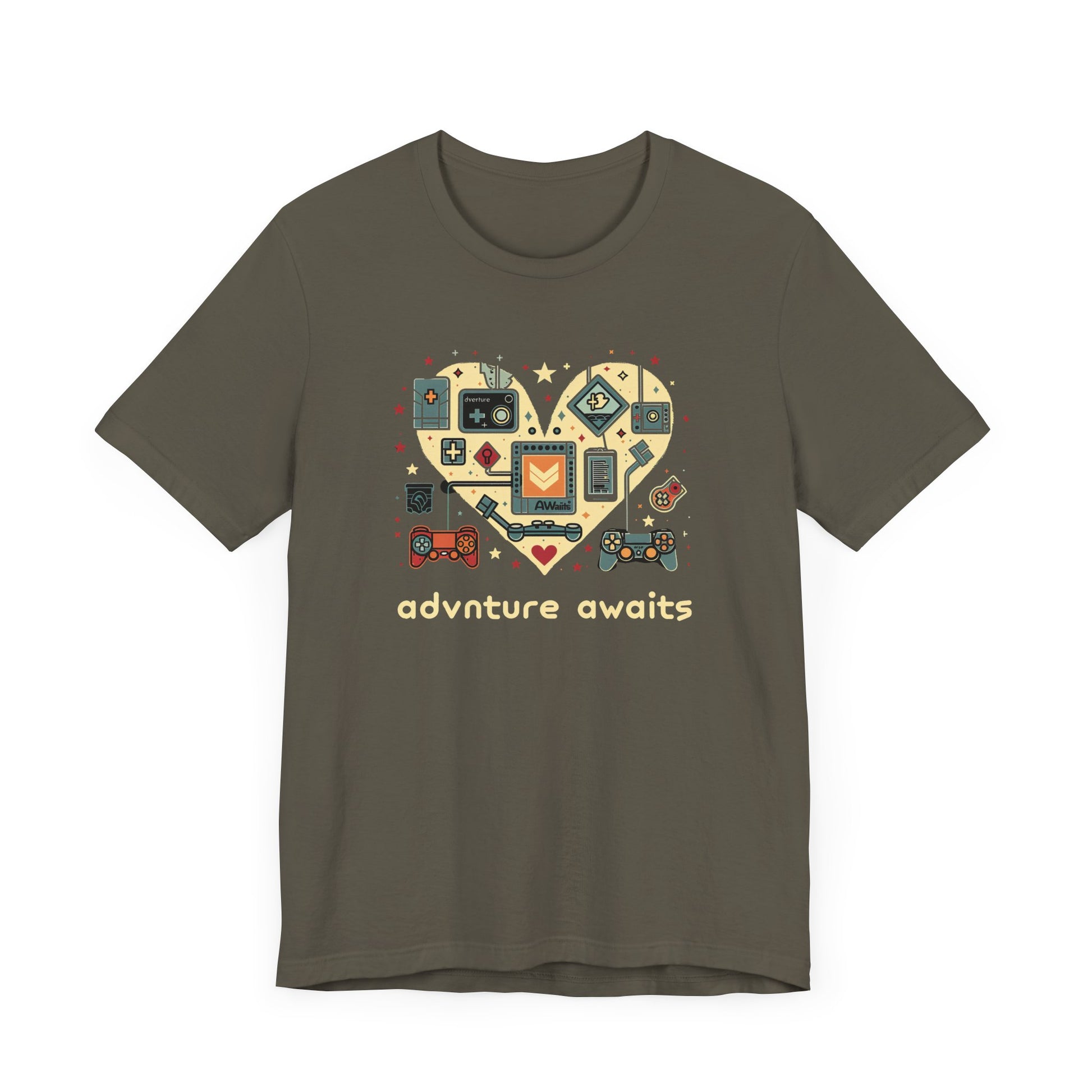 Geeky Gamer Tee, Game Night Shirt, Playful Retro Game Night Shirt, Adventure Awaits, Perfect Gamer Gift, Adventure Awaits Shirt
