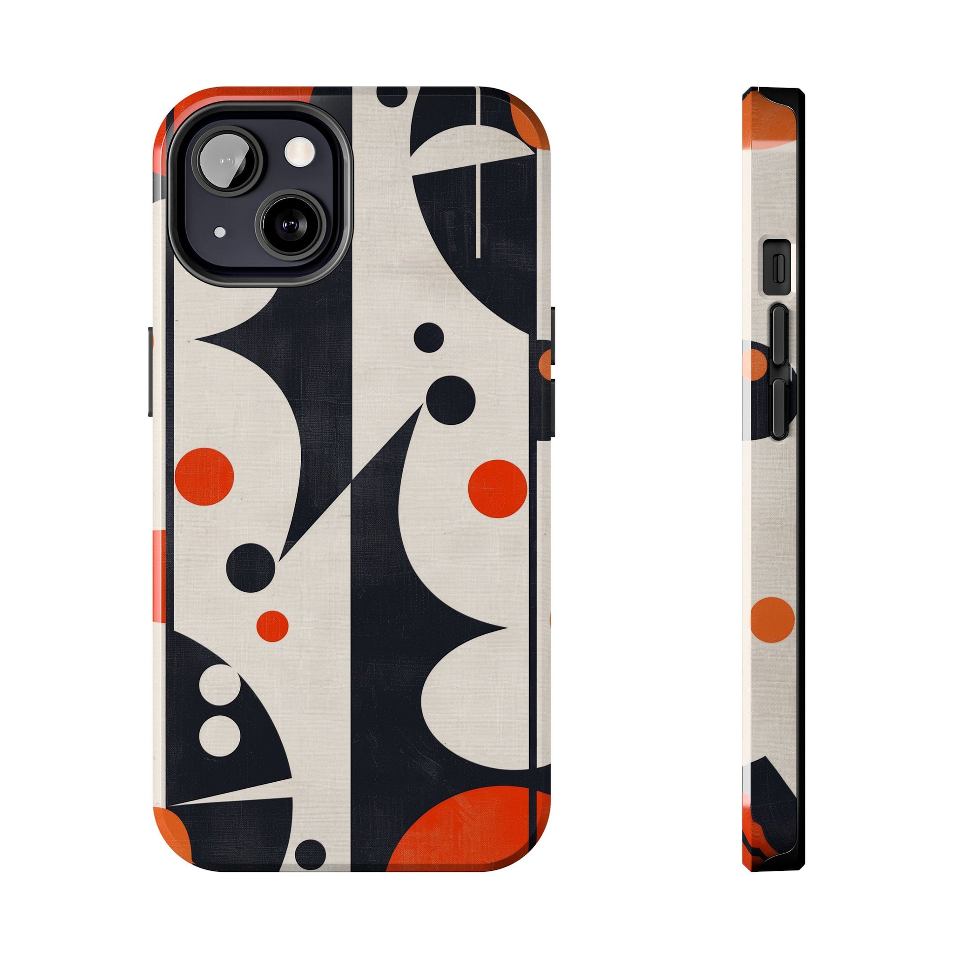 Mid-Century Modern Star Phone Case Mid Mod Atomic Cats Retro Chic Sleek Geometric Apple 12 13 14 15 Pro Max Samsung Galaxy