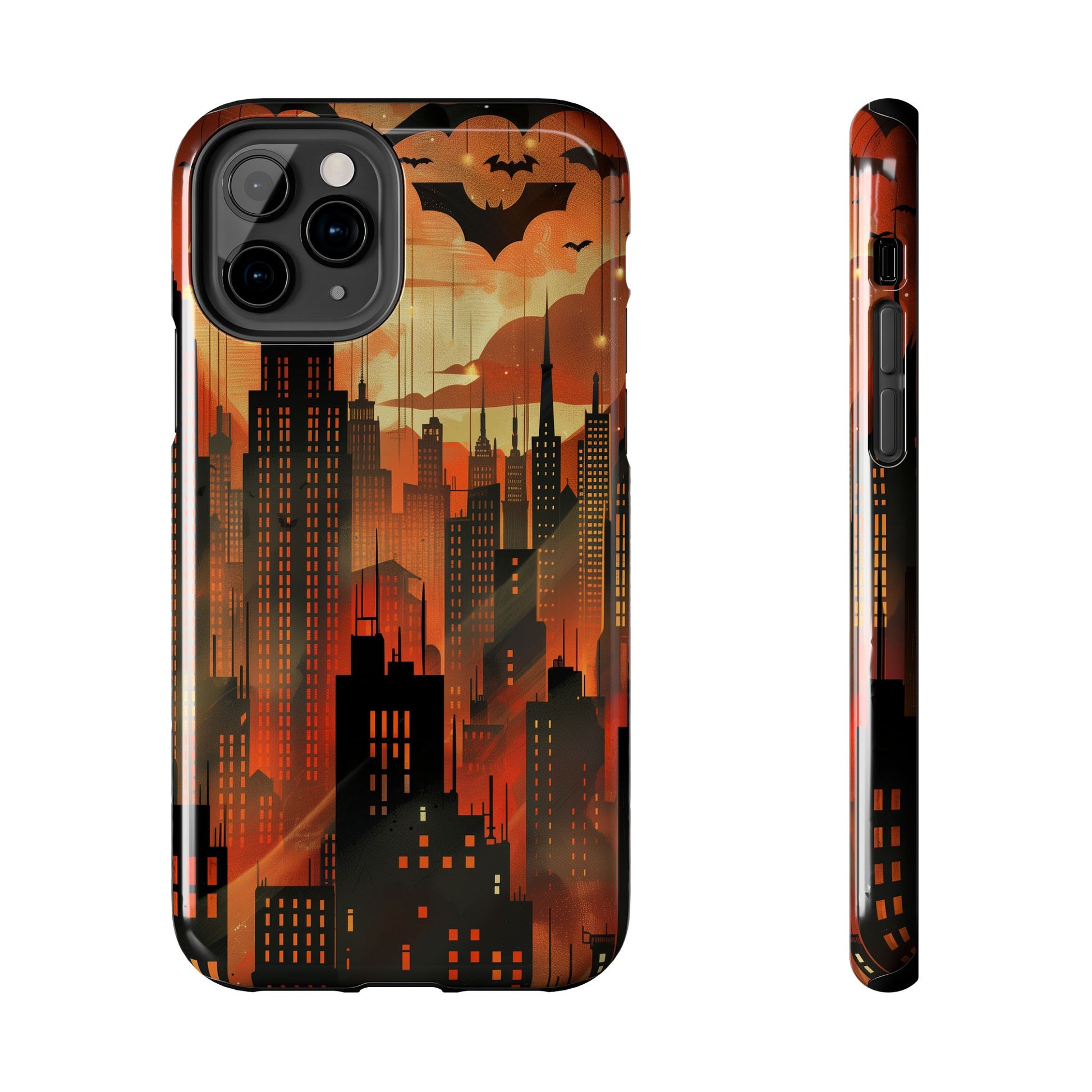 Batman Inspired Phone Case - Gotham Art Deco Style - Comic Book Hero Phone Cover - Unique Superhero Accessory