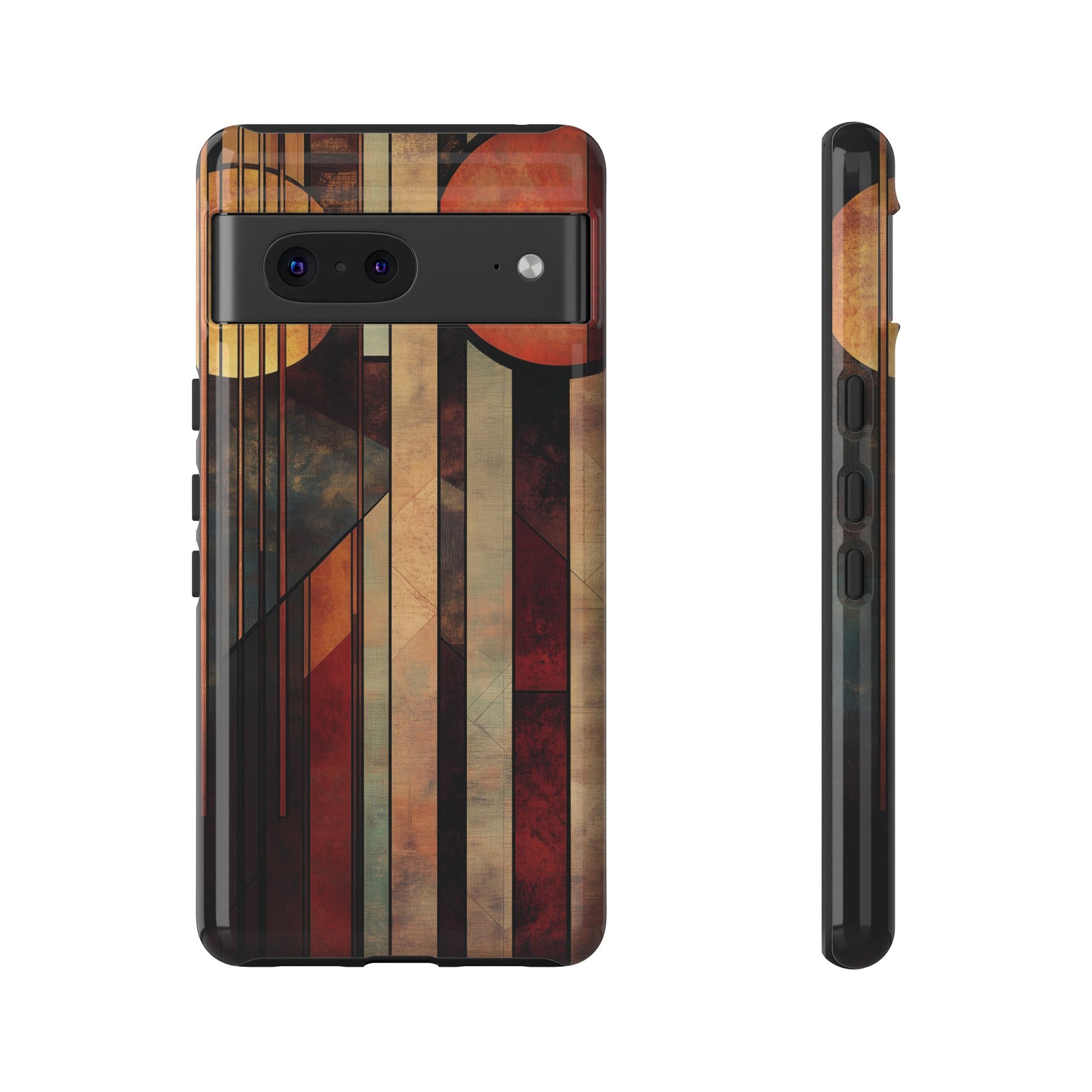 Dark Prairie Frank Lloyd Wright Usonian Phone Case Geometric Stained Glass Art Deco Marble Gold 13 14 15 16 iPhone Pro Max Galaxy Pixel
