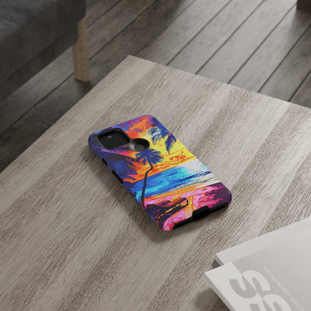 Sunset Bliss: Lisa Frank Style Android Phone Case
