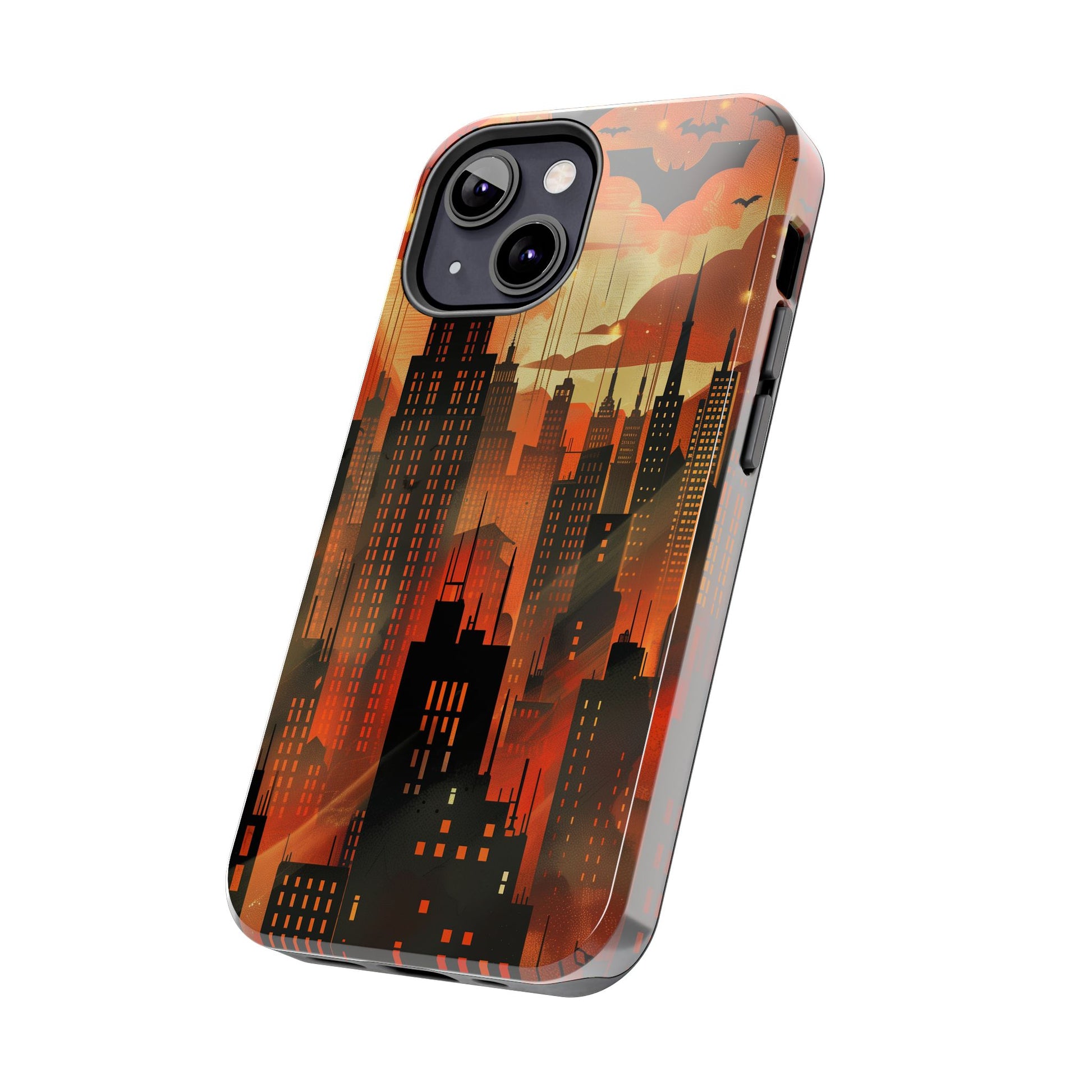 Batman Inspired Phone Case - Gotham Art Deco Style - Comic Book Hero Phone Cover - Unique Superhero Accessory