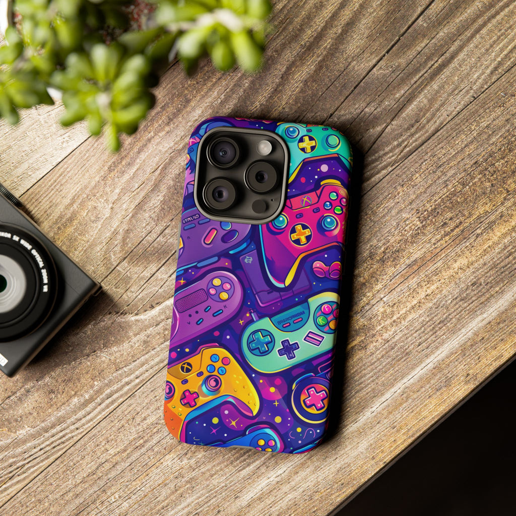 Lisa Frank Style Video Game Controller Android Phone Case, Retro Gamer Gift, Colorful Gaming Accessory