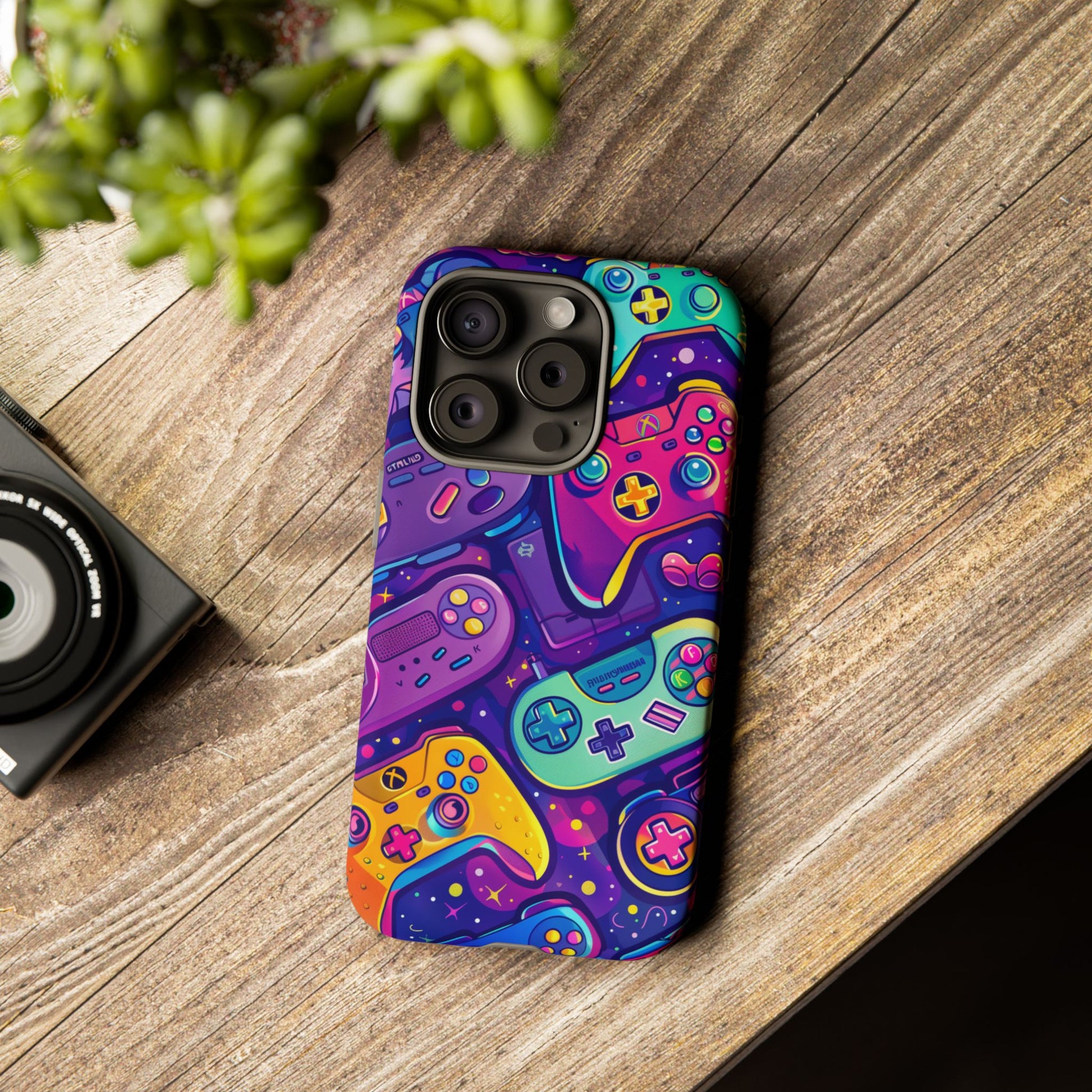 Lisa Frank Style Video Game Controller Android Phone Case, Retro Gamer Gift, Colorful Gaming Accessory