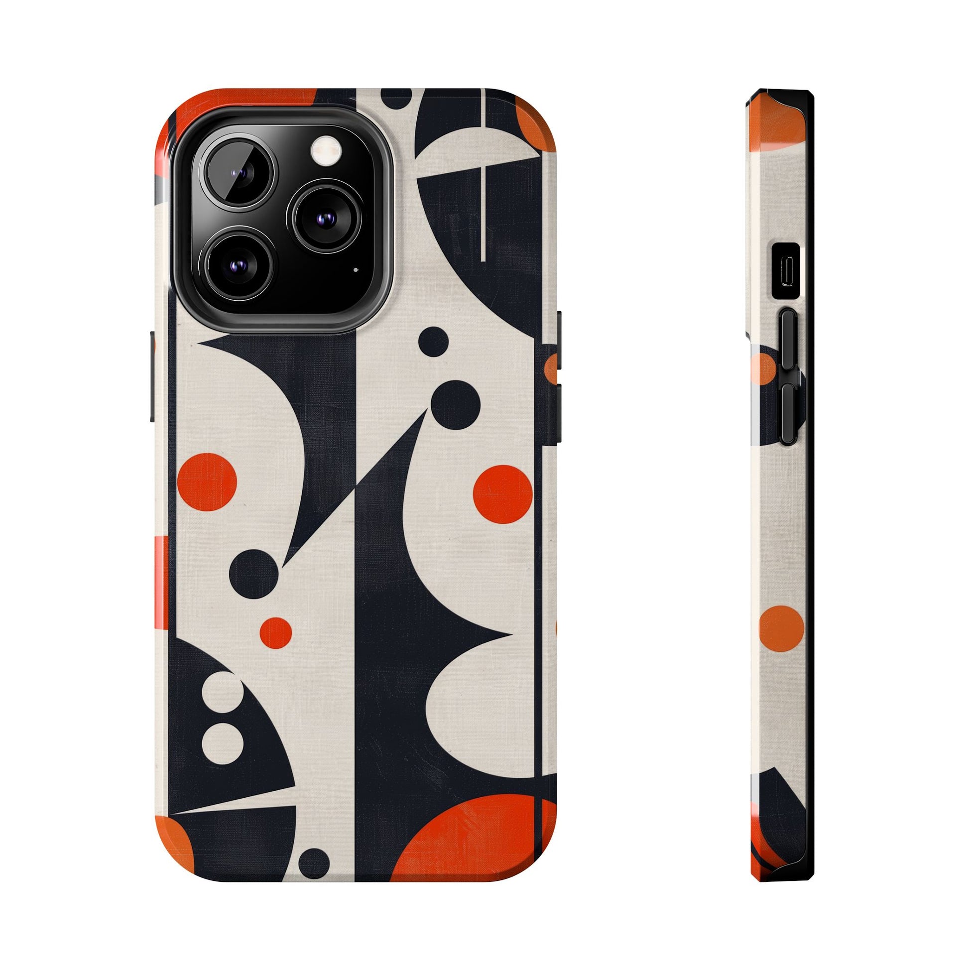 Mid-Century Modern Star Phone Case Mid Mod Atomic Cats Retro Chic Sleek Geometric Apple 12 13 14 15 Pro Max Samsung Galaxy