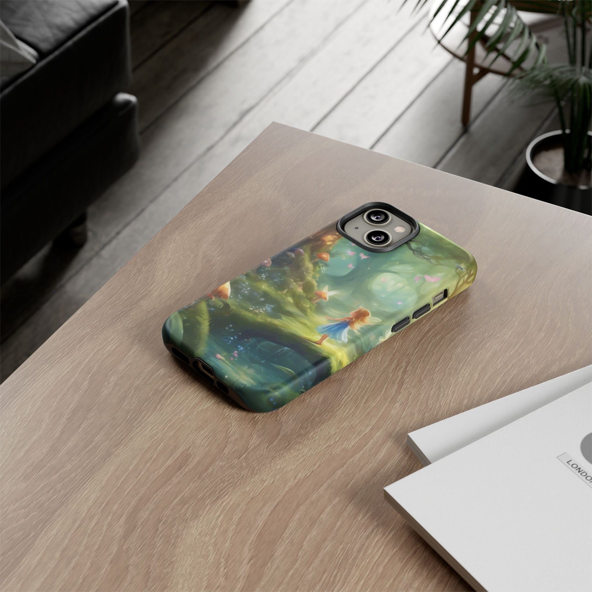 Enchanting Fairy Forest Phone Case Fae Trees Legend Garden Fern Gulley ACOTAR Magic Fantasy Dragons iPhone 13 14 15 16 Pro Max Samsung Pixel