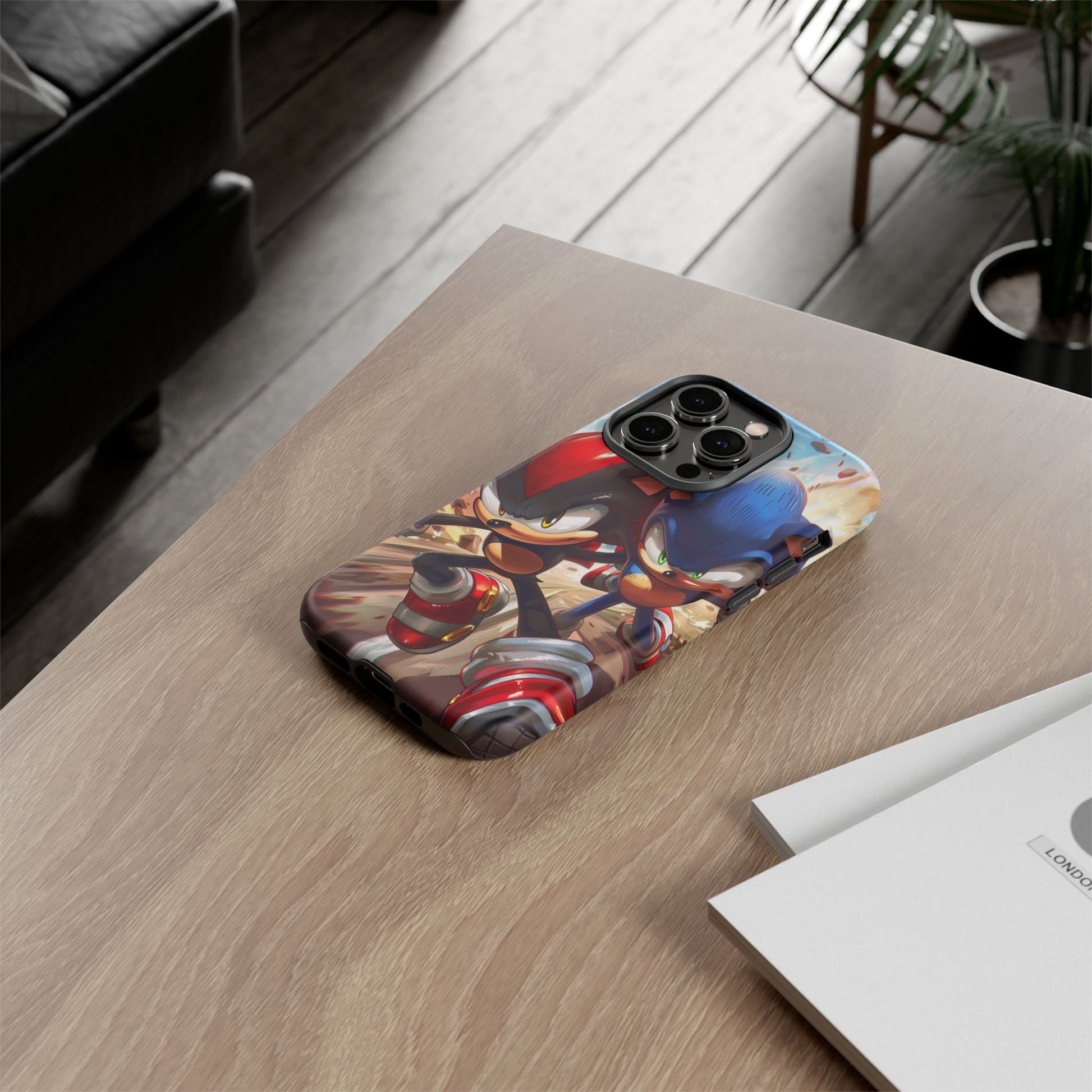 Sonic and Shadow Phone Case, Sonic and Shadow, Tough Android Case, Fun Video Game Phone Case, Retro Game Case, SEGA Video Game Android Case