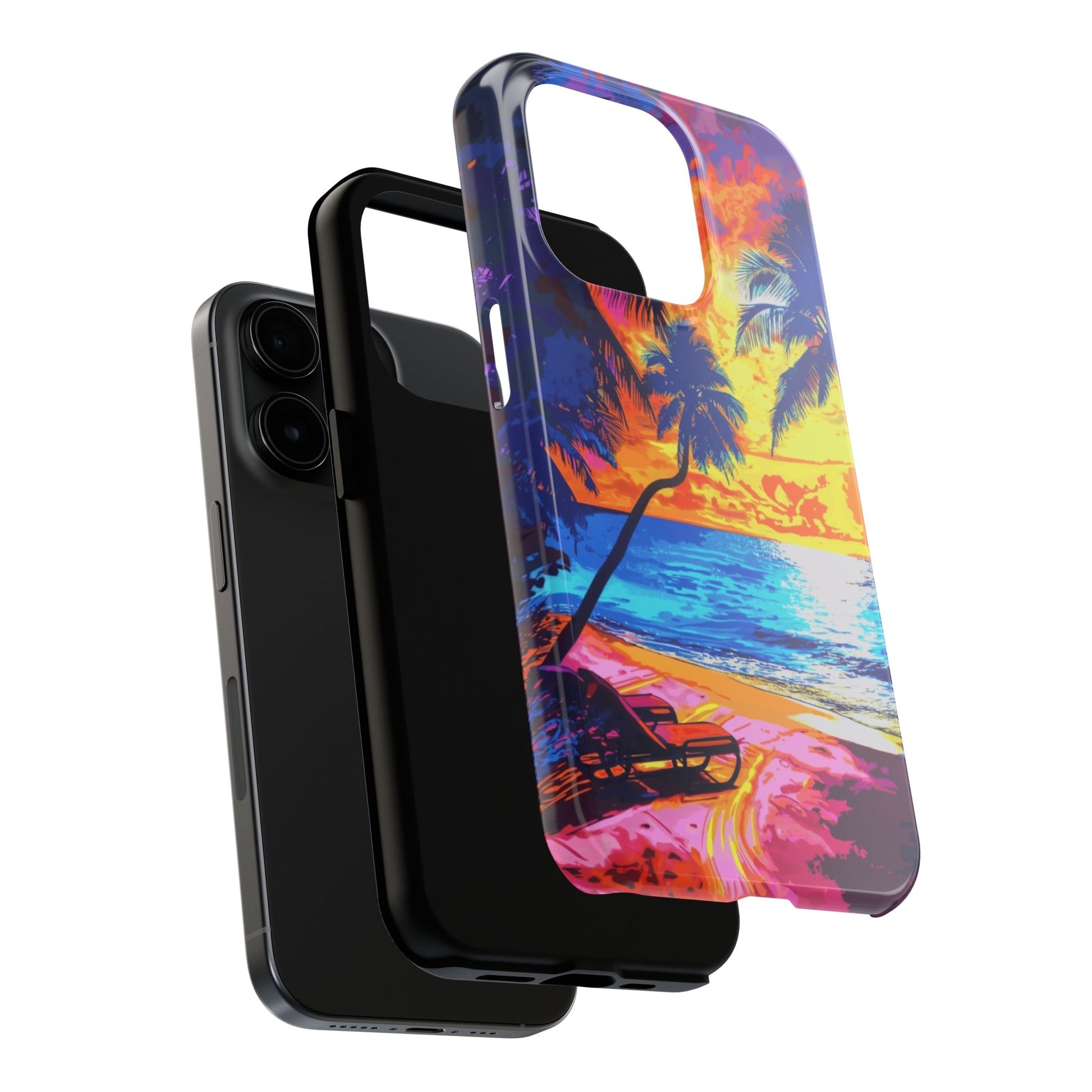 Sunset Bliss: Lisa Frank Style Phone Case