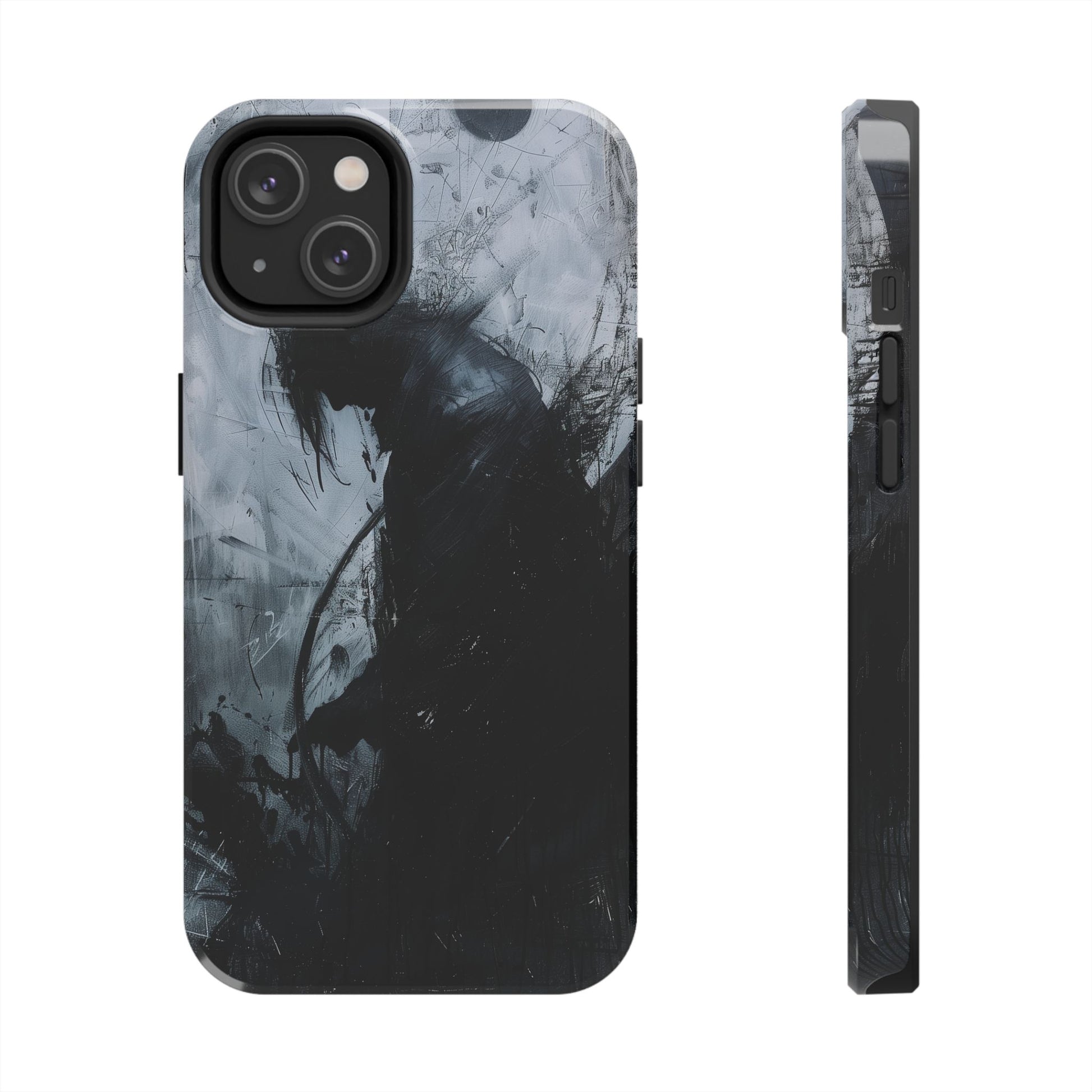 Gothic Art Phone Case Silhouette, Sandman Phone Case, Moon and Tarot Phone Case, Halloween Spooky Season, Dark Academia iPhone 15 Pro Max