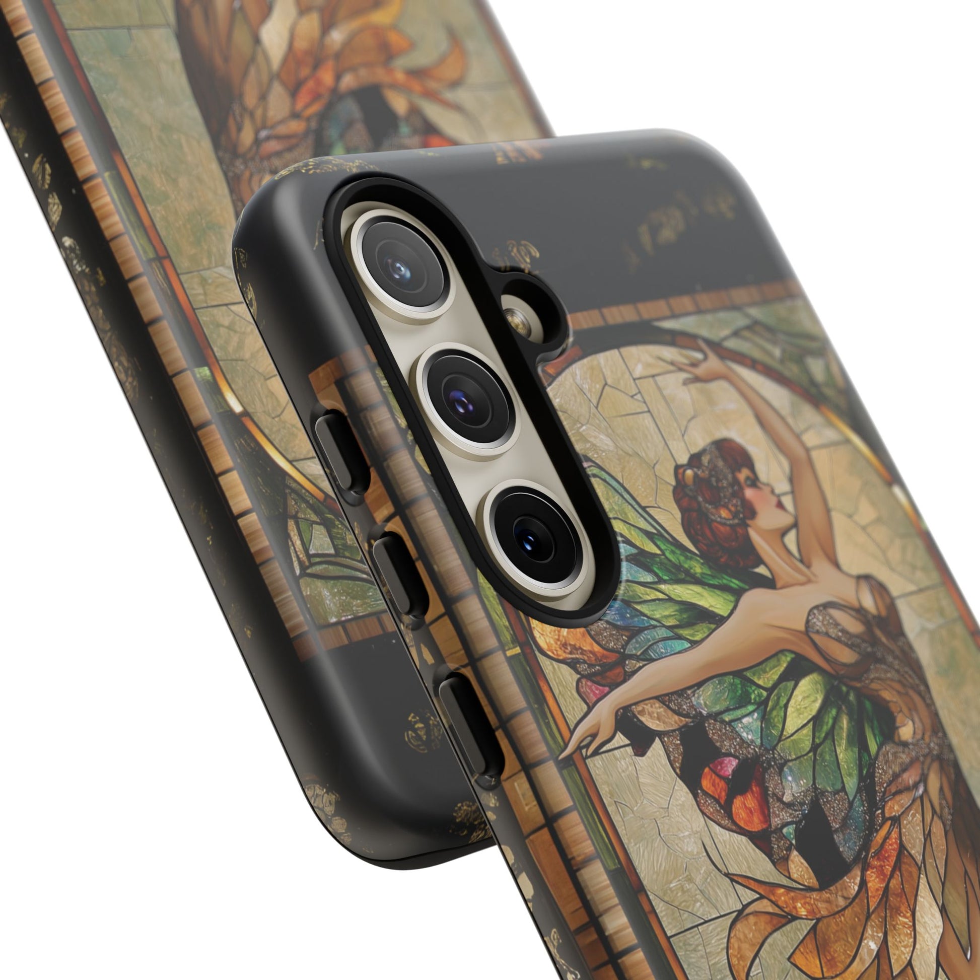 Fairy Phone Case Art Deco Woman Phone Case 1920s Art Nouveau Design in Stained Glass Alphonse Mucha Style Gatsby Style Poster