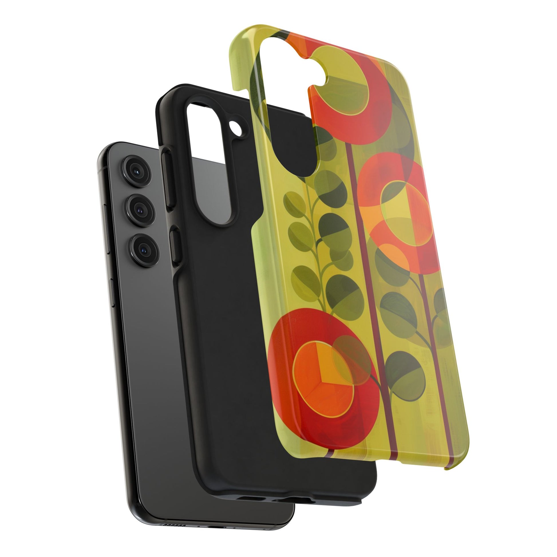 Atomic Flower Phone Case, Mid-Mod Phone Case, Artwork iPhone Case, Unique Floral Pattern Phone Case, Art Deco, Minimalist, Tough Iphone Case