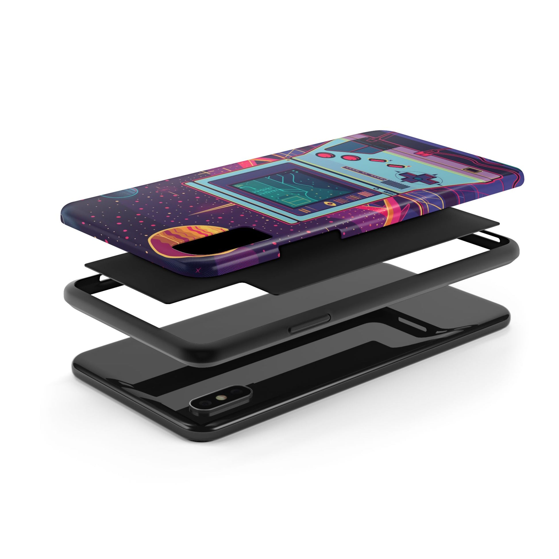 Durable iPhone Case with Alternative Universe Game Console Design - Protective Phone Cover - Fun and Sturdy Gaming Accessory - Gamer Gift