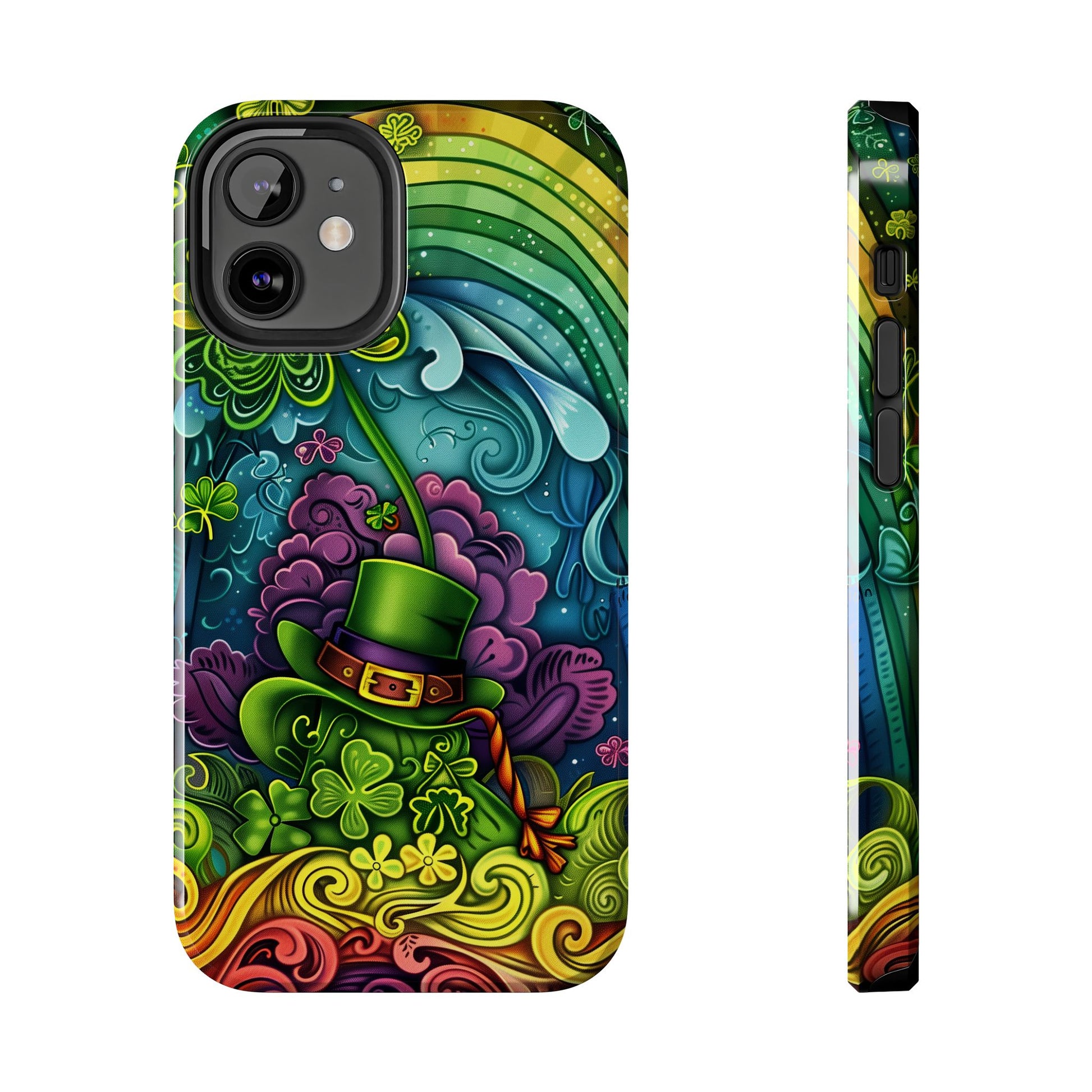St. Patrick's Day Lucky Phone Case, Green Shamrock Protective Cover, Durable Irish Luck Phone Accessory, Holiday Gift Idea