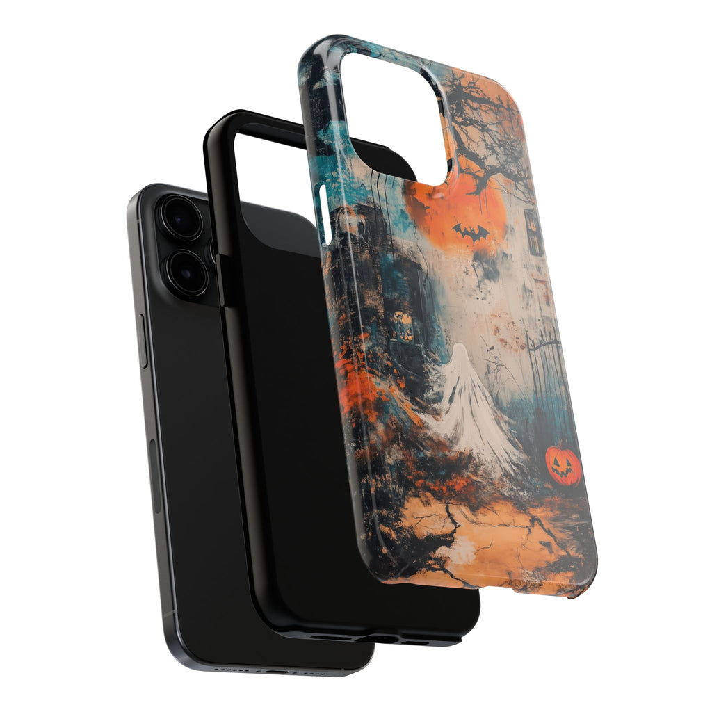 Halloween Fall Autumn Artistic Gothic Dark Academia Ghost Girl Street Art Urban Graffiti Phone Case Street iPhone 15 Pro Max Samsung Galaxy