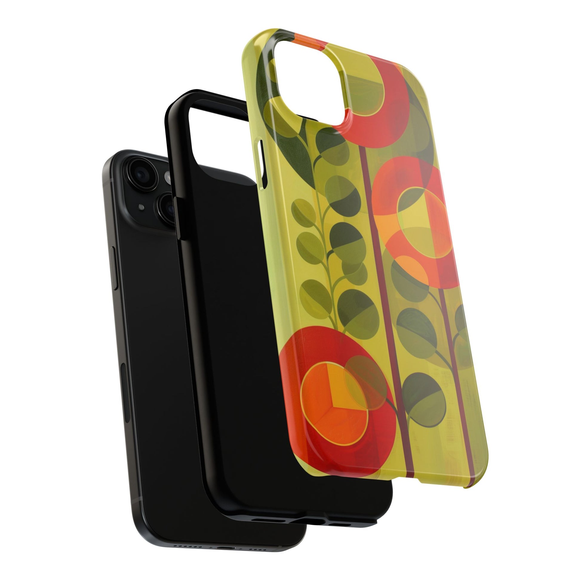 Atomic Flower Phone Case, Mid-Mod Phone Case, Artwork iPhone Case, Unique Floral Pattern Phone Case, Art Deco, Minimalist, Tough Iphone Case