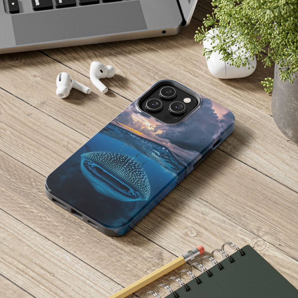 Majestic Encounter: Whale Shark Tough Phone Case