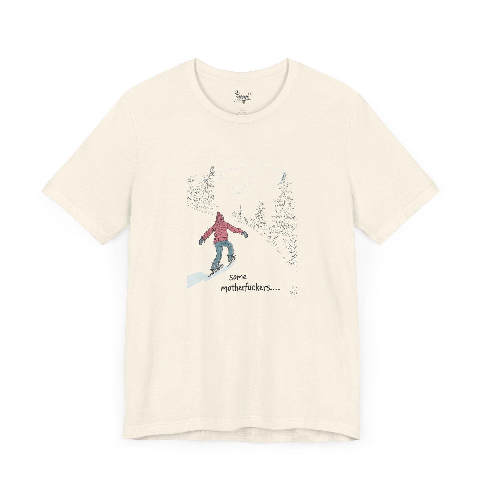 Ice Skating Uphill Geek Positivity Tshirt Nerdy Shirt Tee, Inspirational Quotes Gift for Geeks Movie Tshirt, Positivity Tshirt